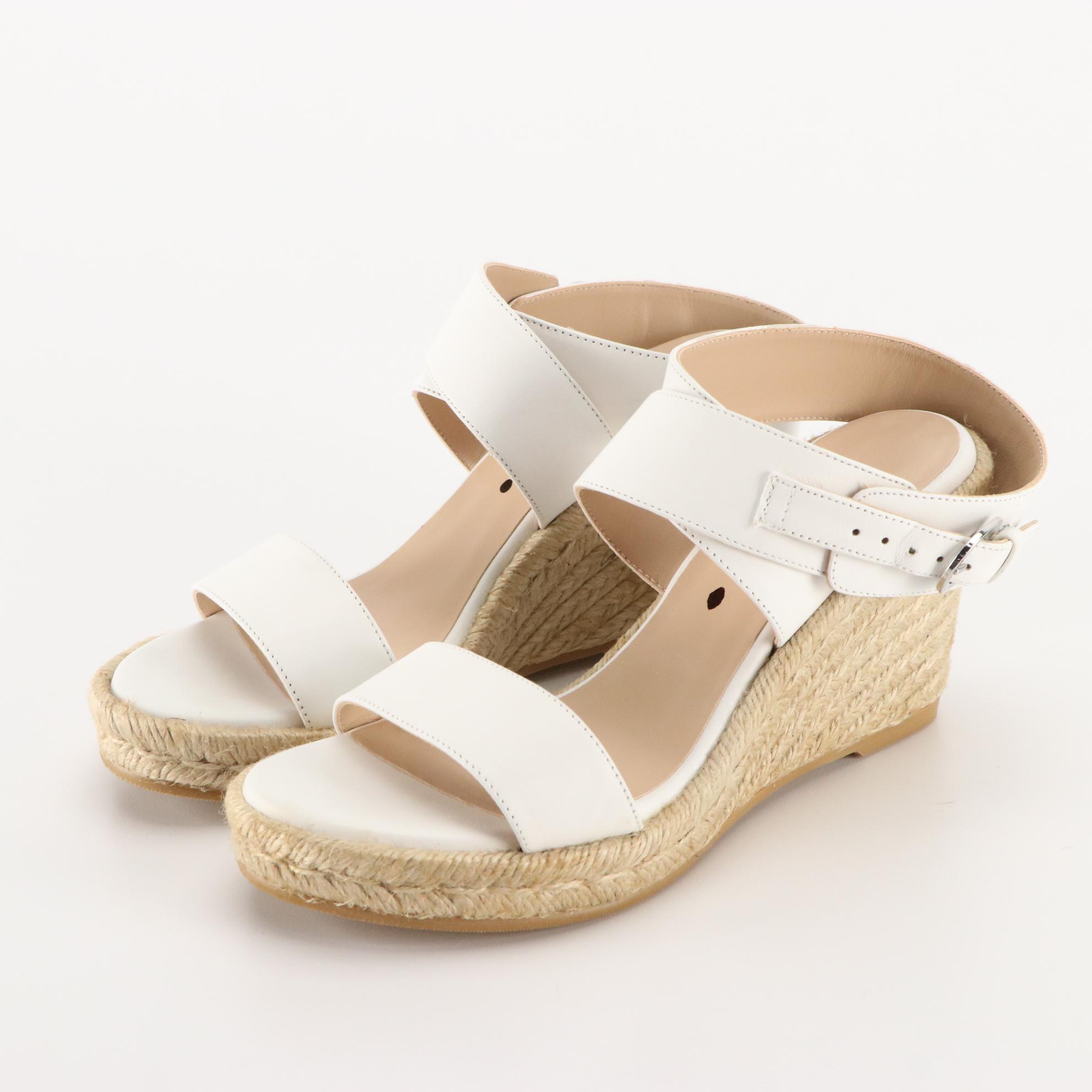 Stuart Weitzman Wedge Espadrille Sandals and Knee High Suede Boots, New in Box