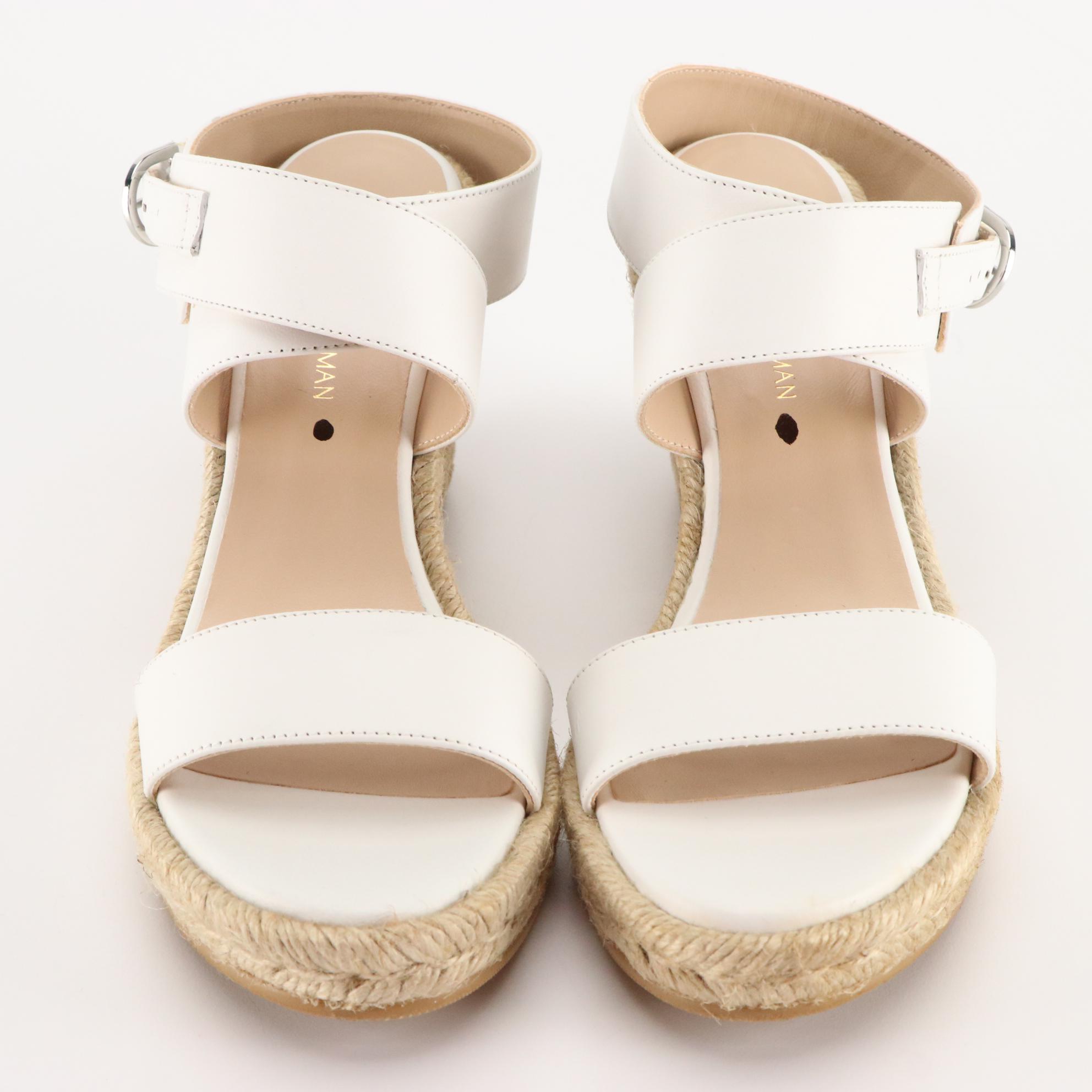 Stuart Weitzman Wedge Espadrille Sandals and Knee High Suede Boots, New in Box