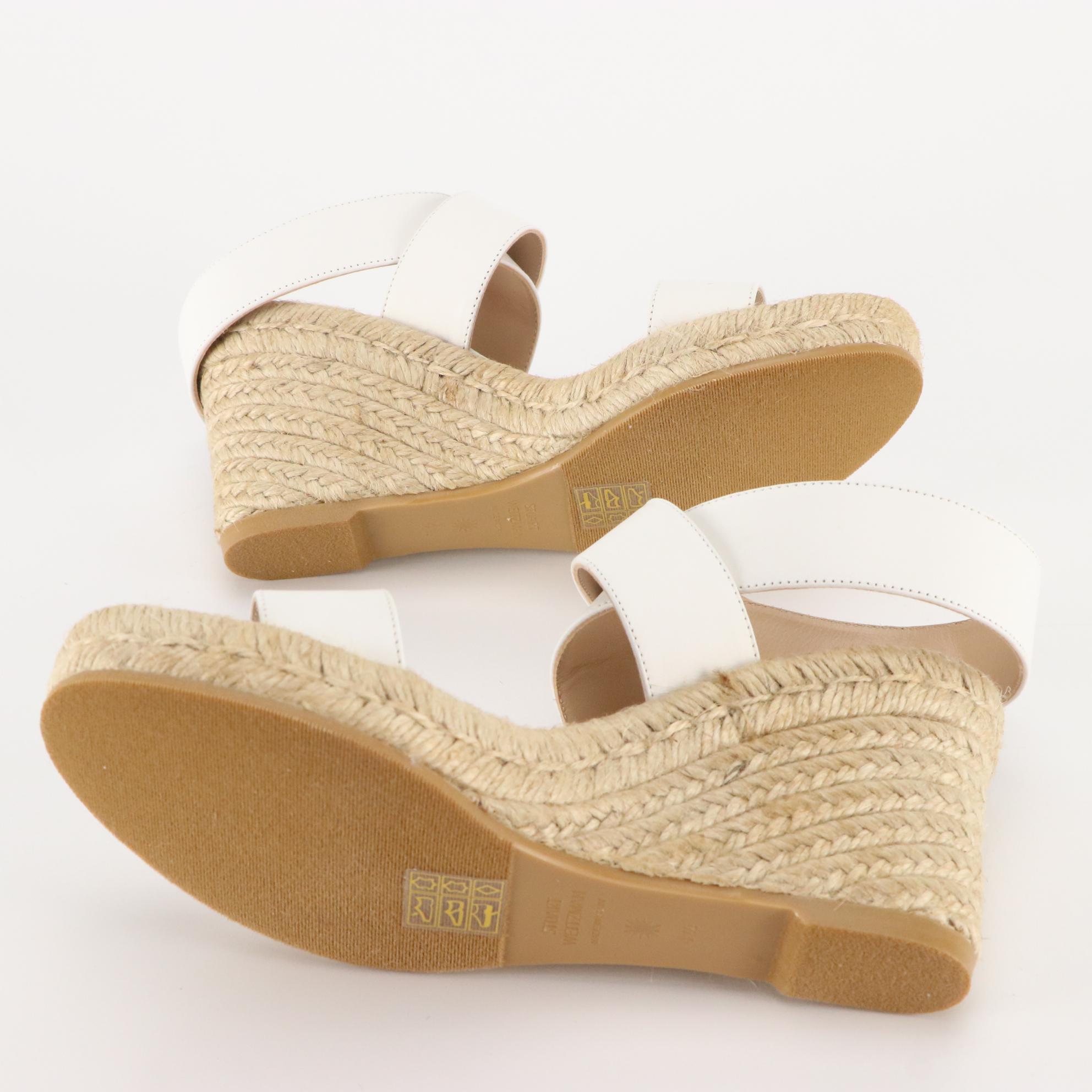 Stuart Weitzman Wedge Espadrille Sandals and Knee High Suede Boots, New in Box