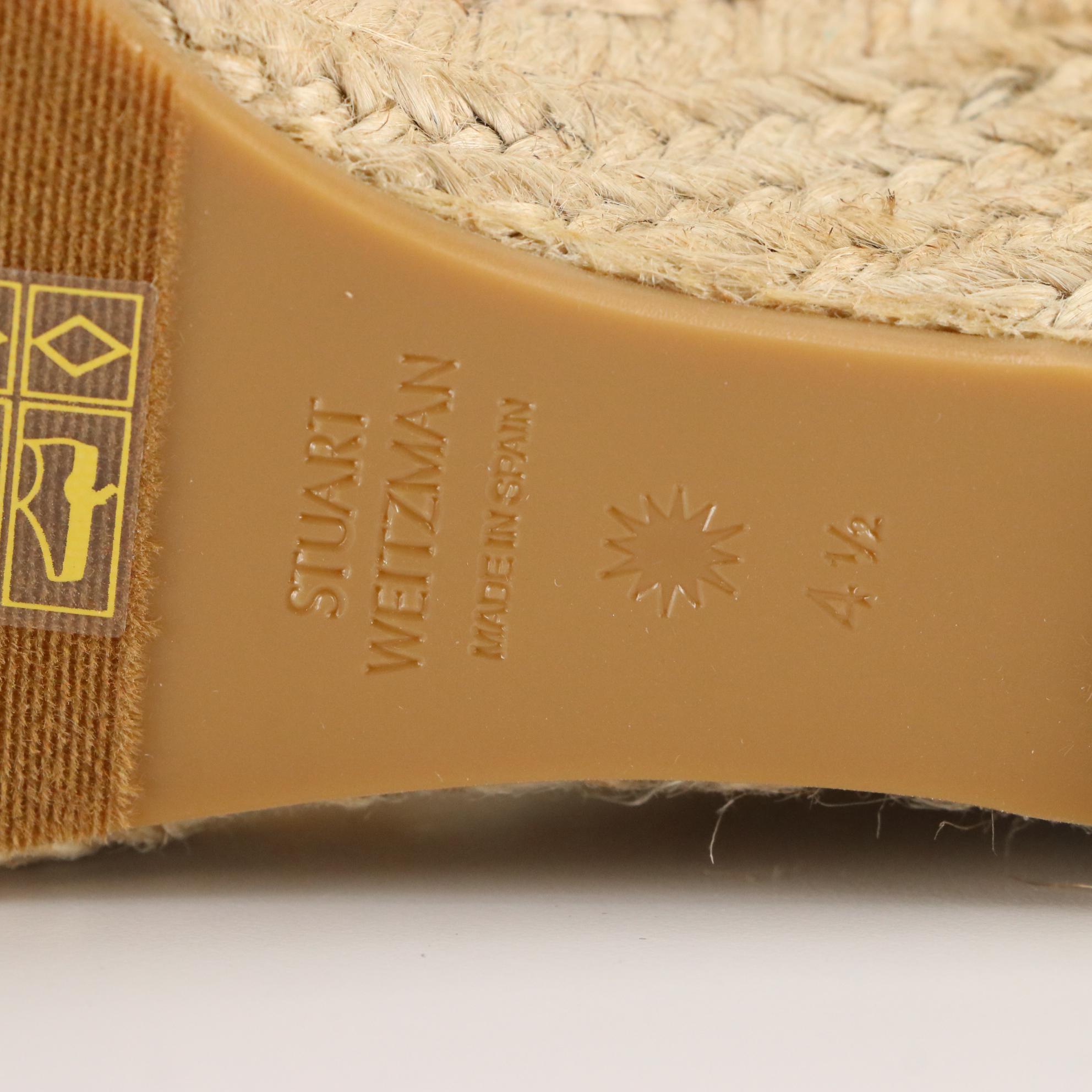 Stuart Weitzman Wedge Espadrille Sandals and Knee High Suede Boots, New in Box