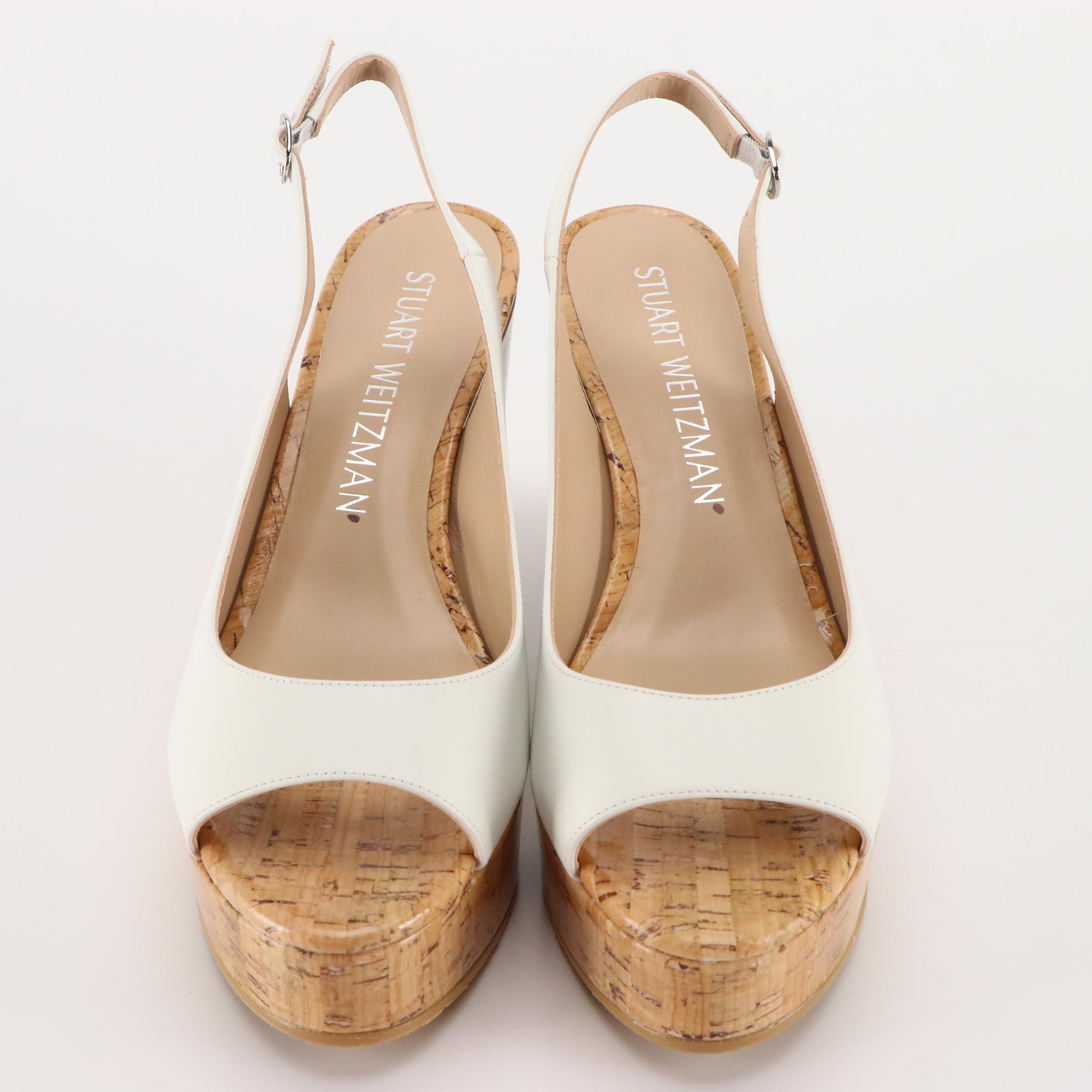 Stuart Weitzman Wedge Sandals and Platforms in Leather with Boxes