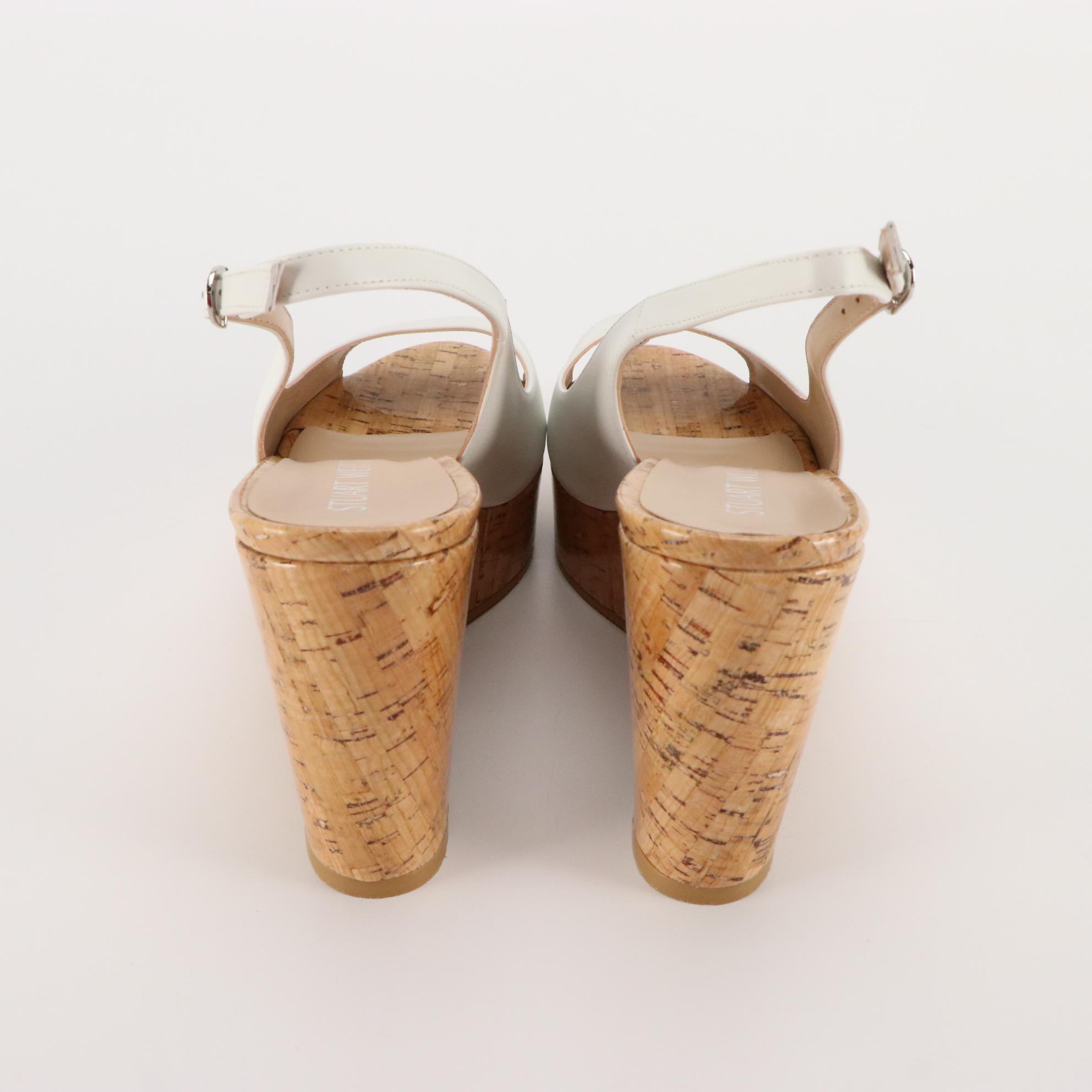 Stuart Weitzman Wedge Sandals and Platforms in Leather with Boxes