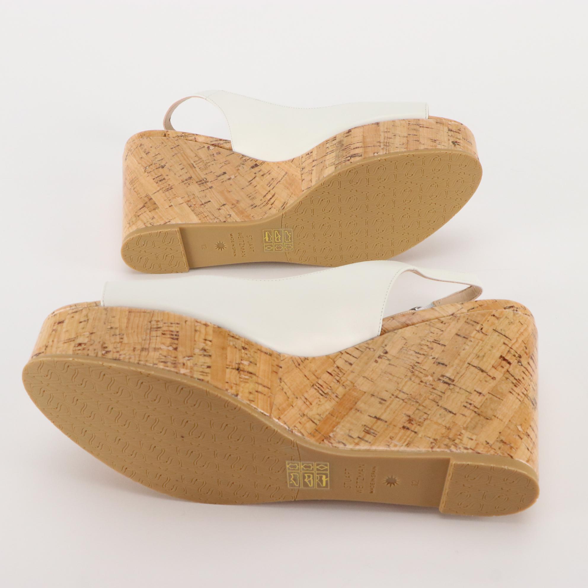 Stuart Weitzman Wedge Sandals and Platforms in Leather with Boxes