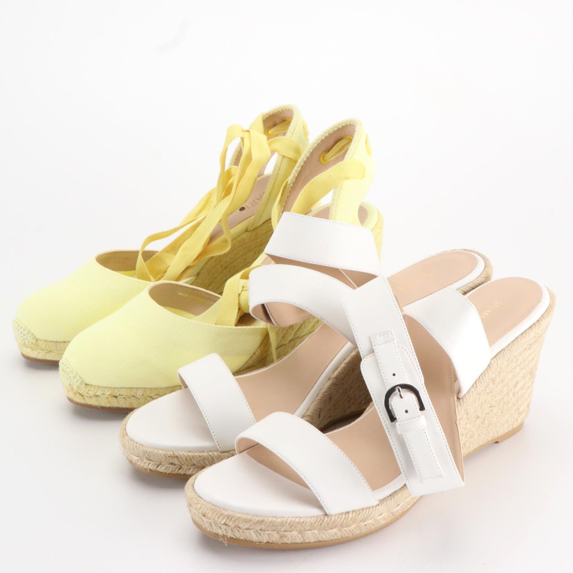 Stuart Weitzman Lexia and Marguerita Espadrille Wedges in Boxes