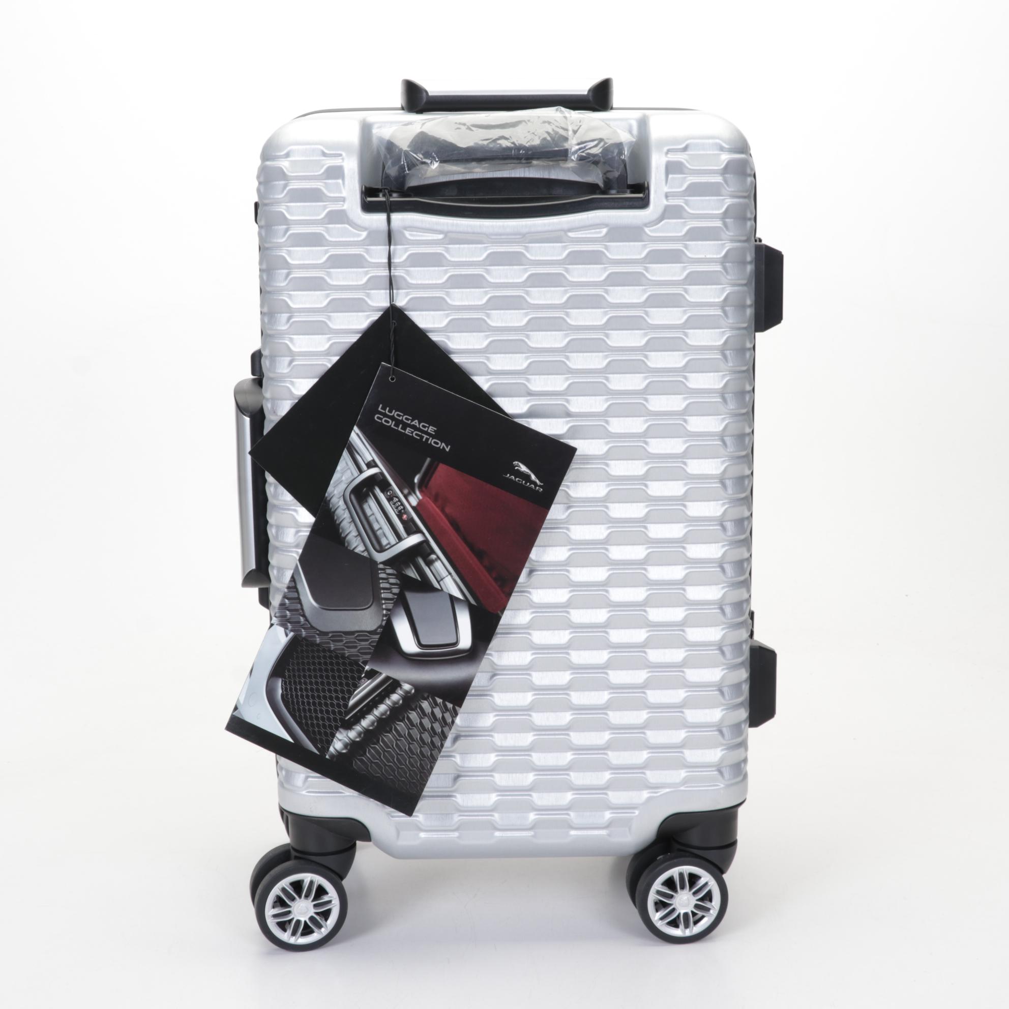 Jaguar Hard-Shell Carry On Suitcase in Silver With Tags