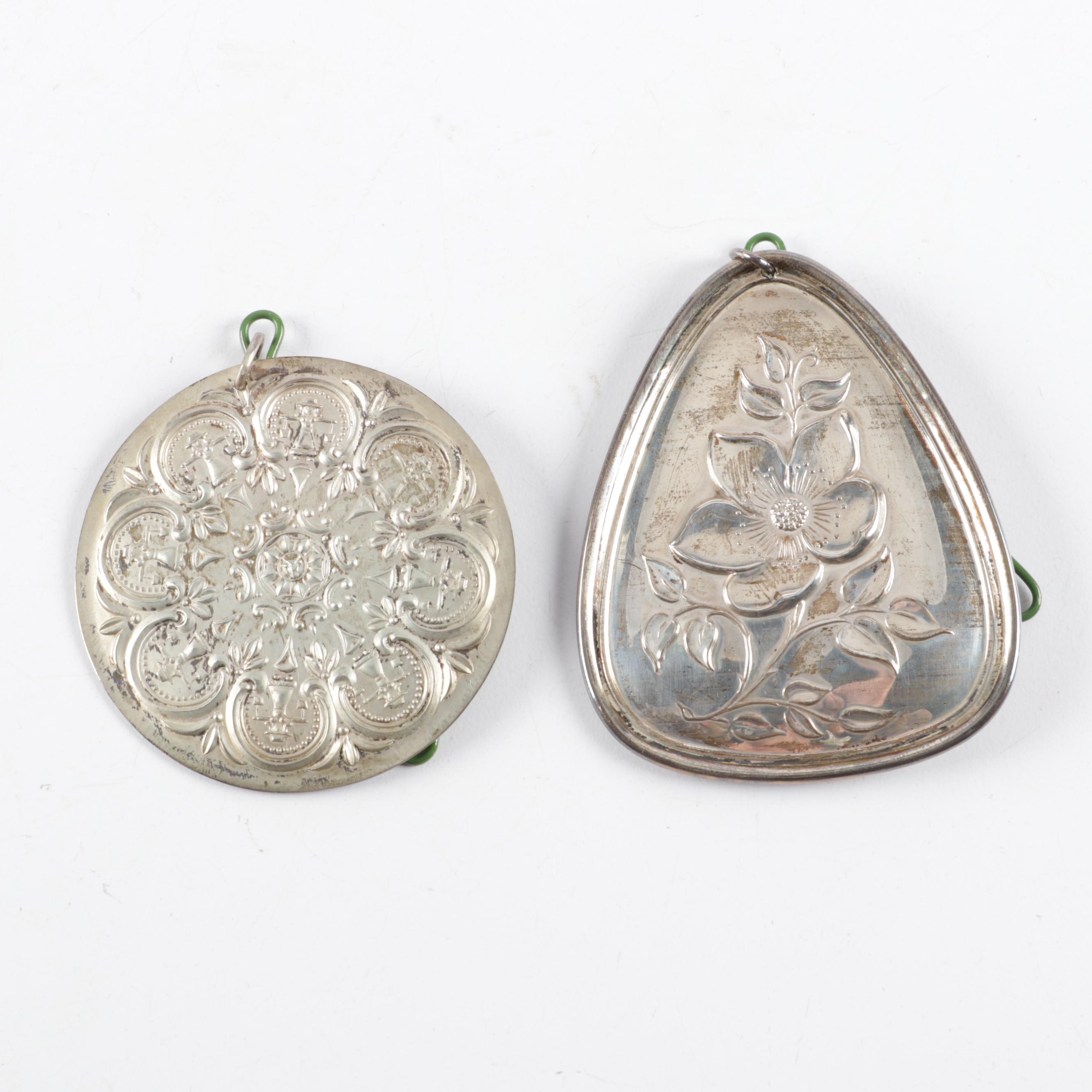 Towle Sterling Silver Medallion Ornaments