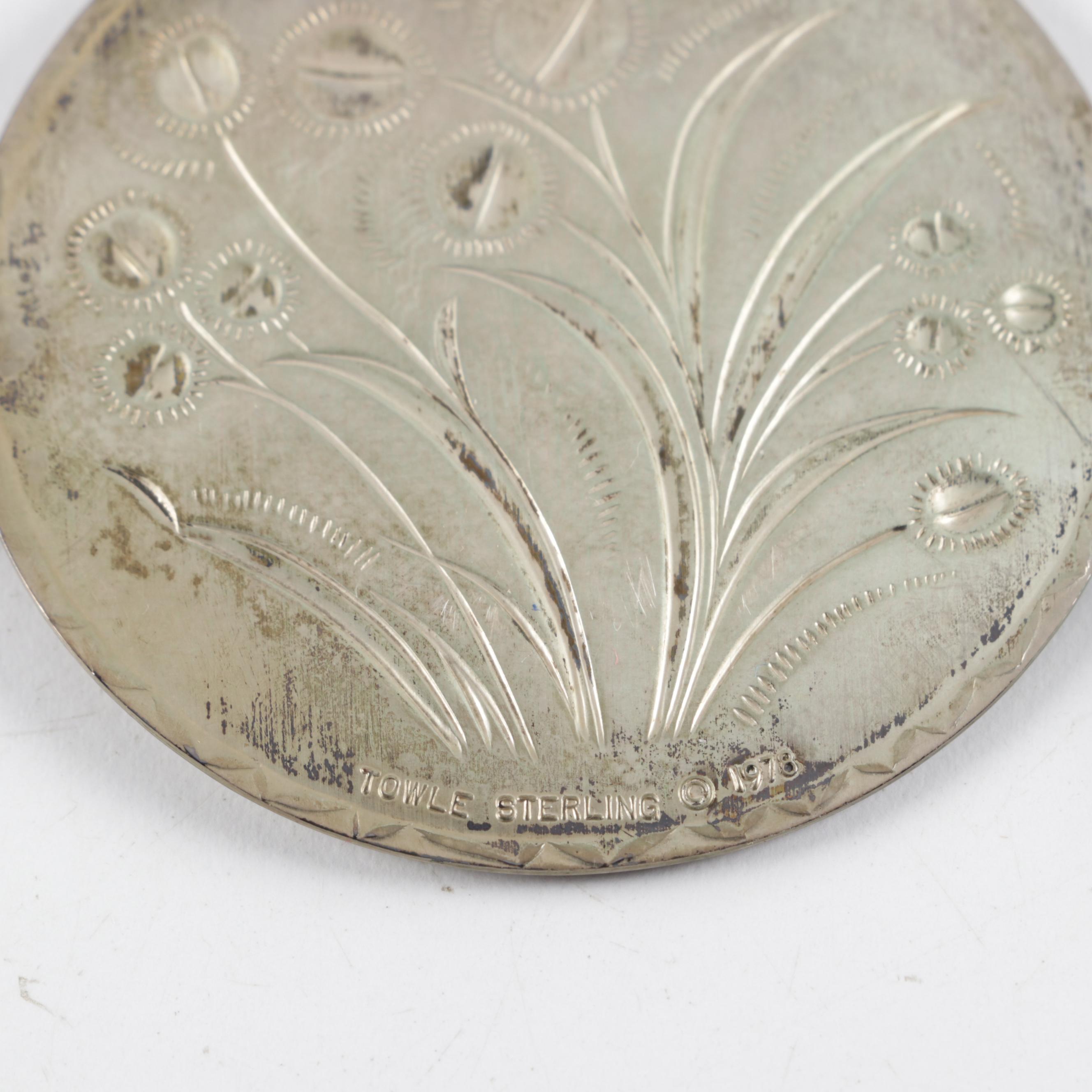Towle Sterling Silver Medallion Ornaments
