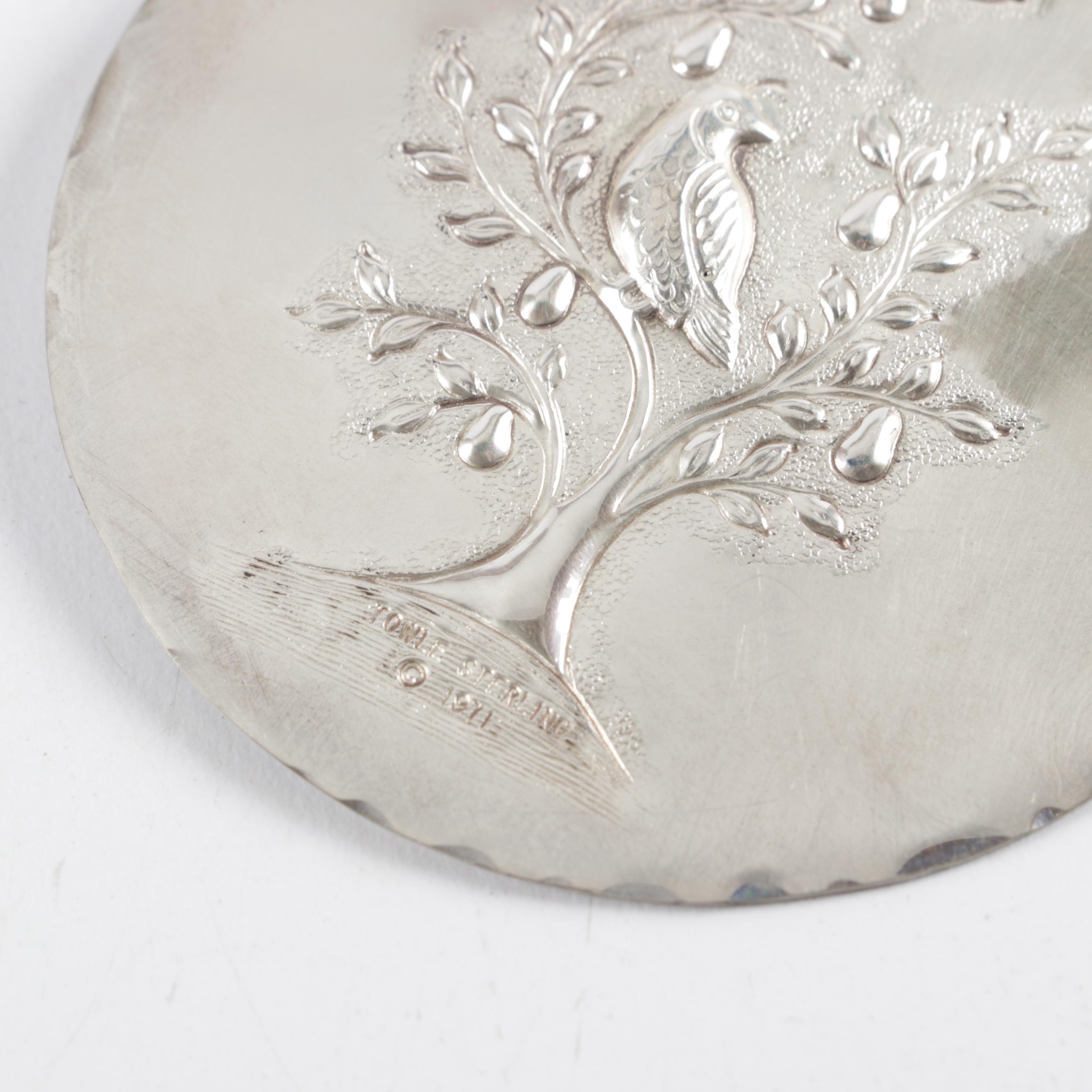 Towle Sterling Silver Medallion Ornaments