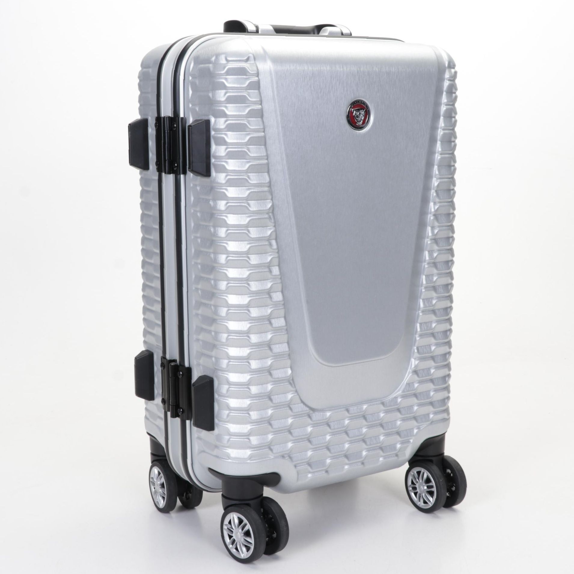 Jaguar Hard-Shell Carry On Suitcase in Silver With Tags