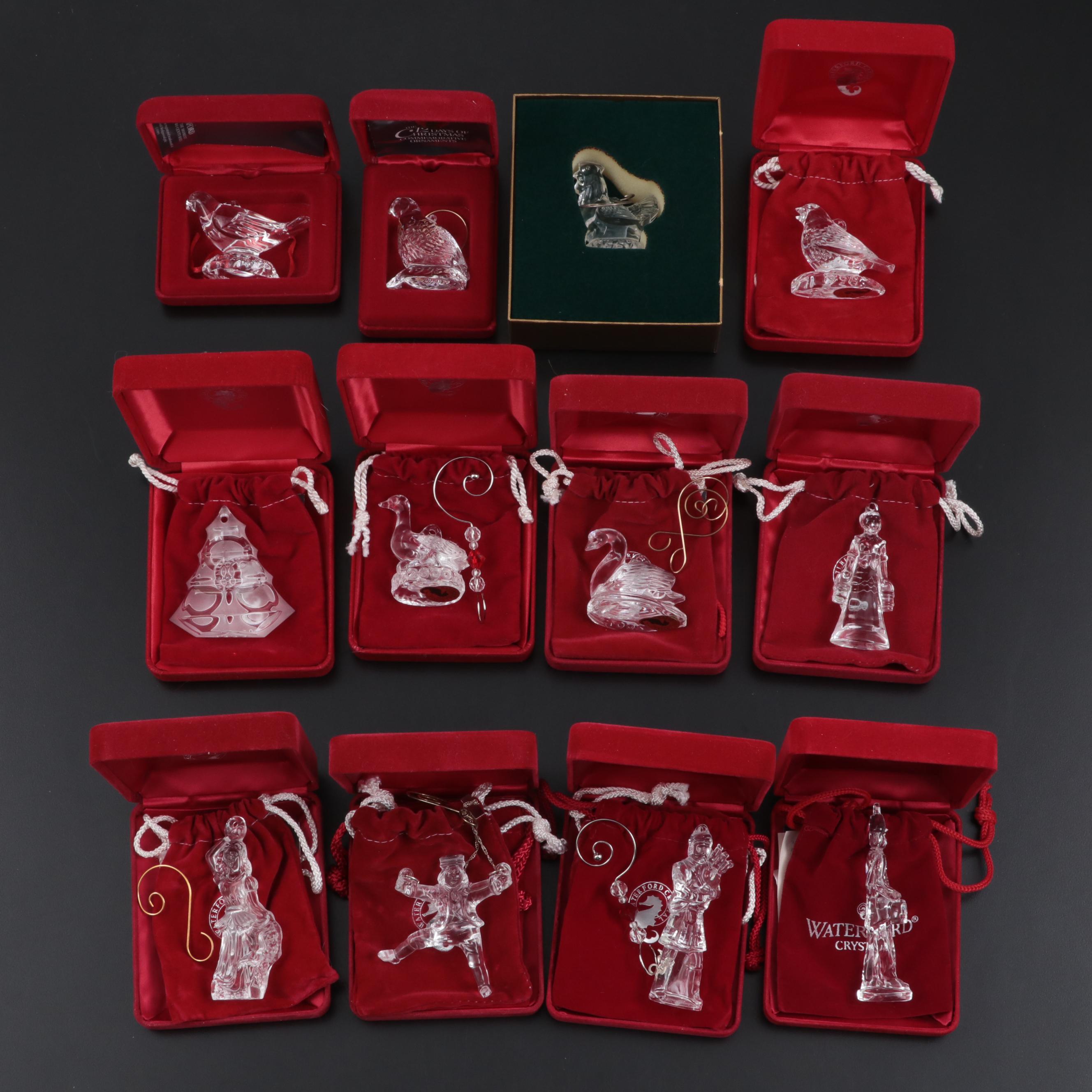 Waterford Crystal "12 Days of Christmas" Ornaments