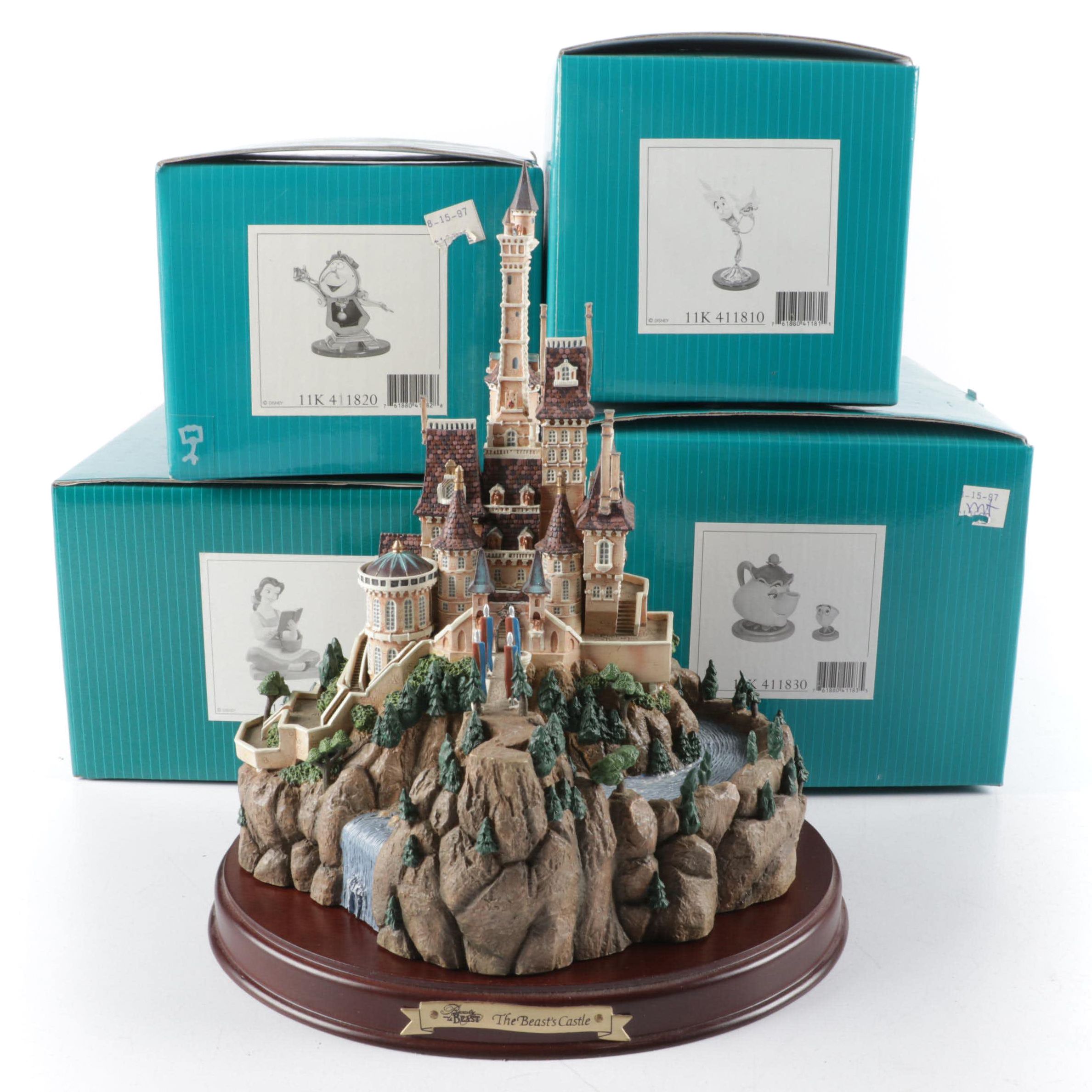 Walt Disney Classics Collection Beauty and The Beast Ceramic Figurines