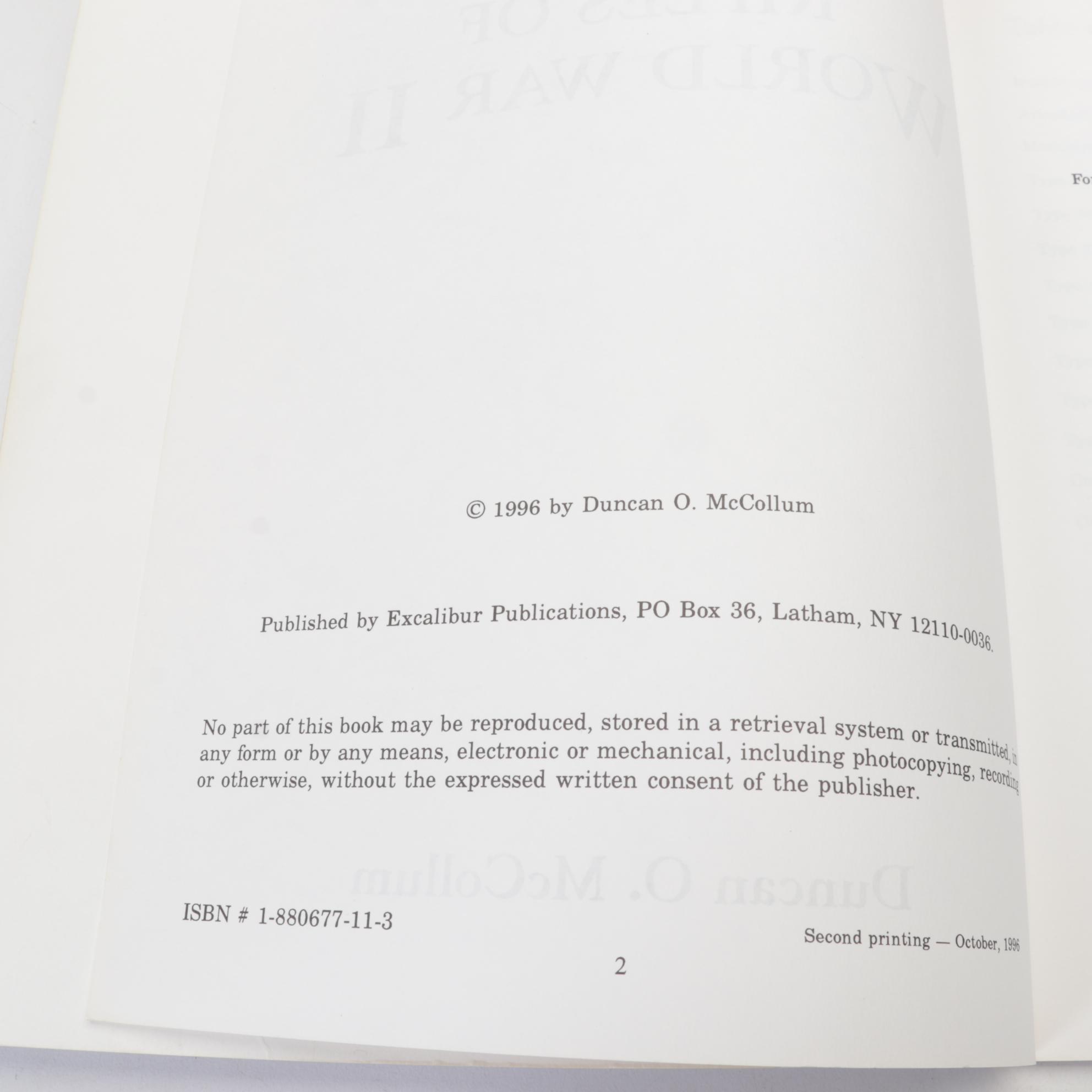 Military History Featuring WWII and Civil War with Weaponry Reference Books