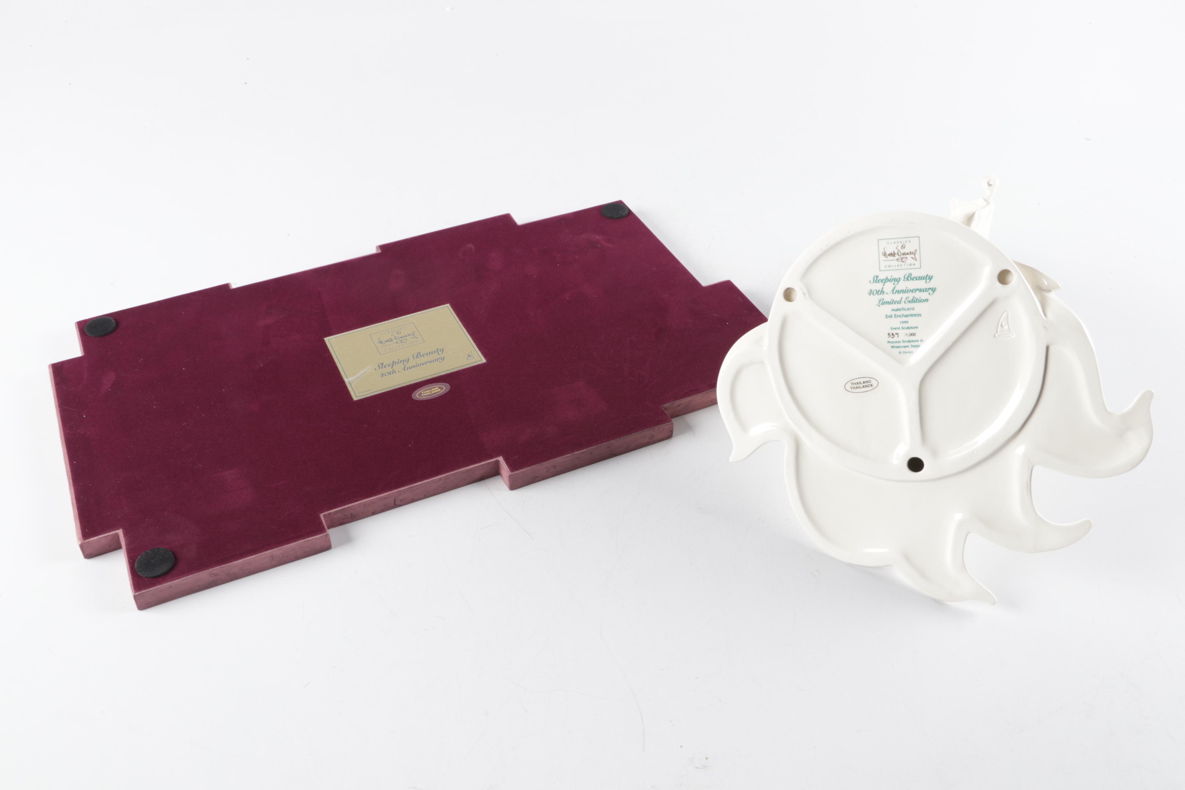 Walt Disney Classics Collection "Evil Enchantress" Whiteware Ceramic Figurine