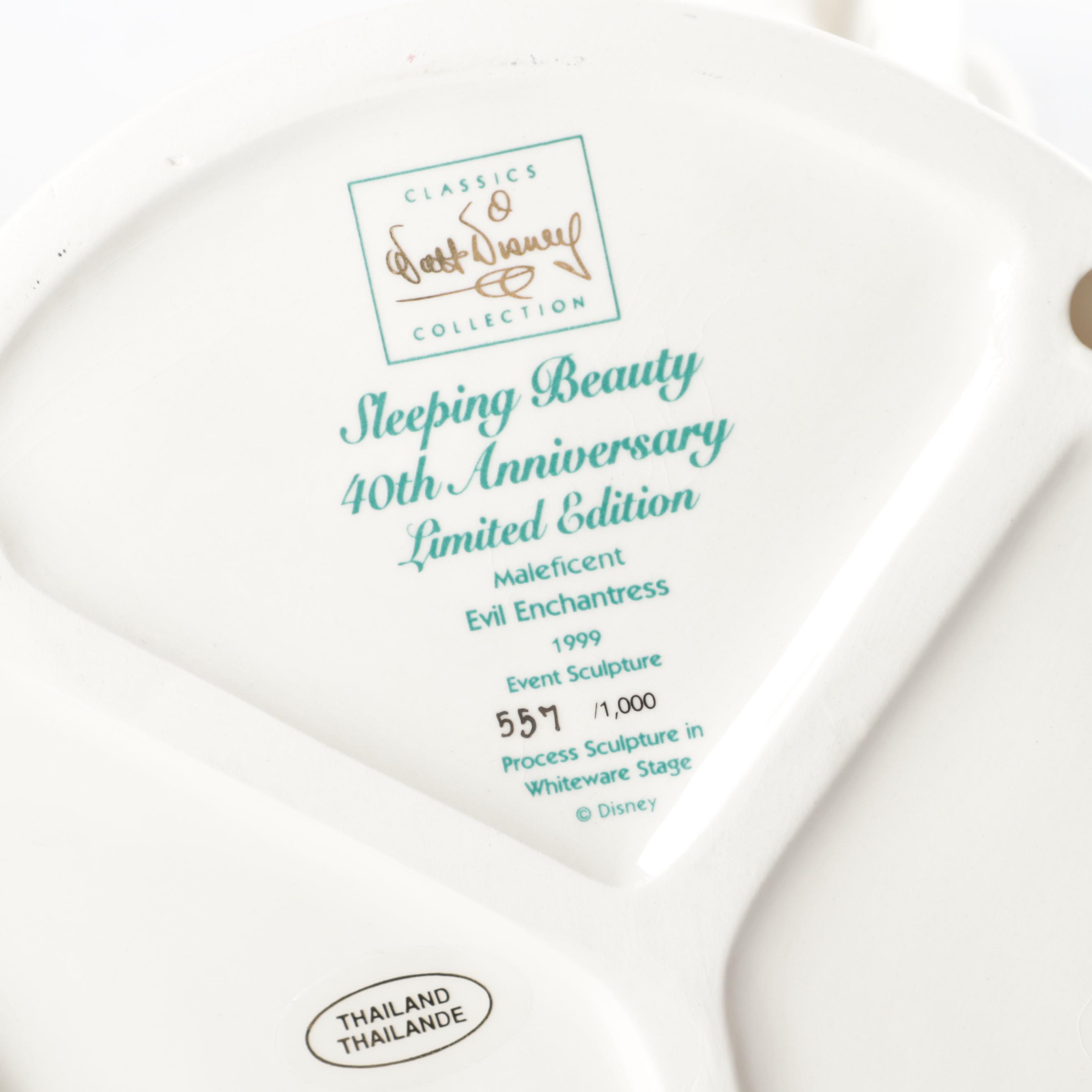 Walt Disney Classics Collection "Evil Enchantress" Whiteware Ceramic Figurine