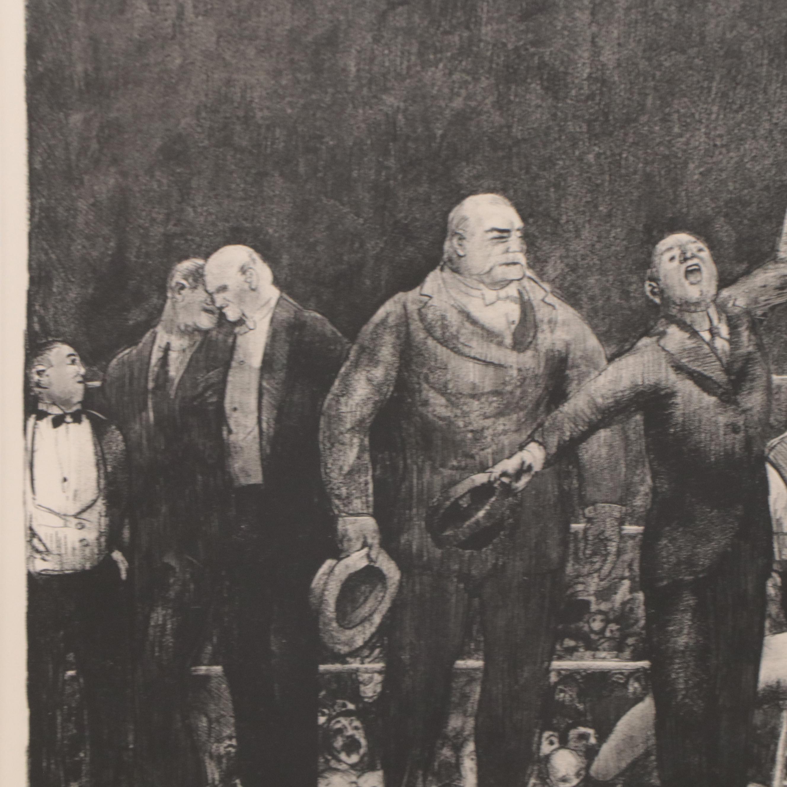 George Bellows Lithograph "Introducing John L. Sullivan"