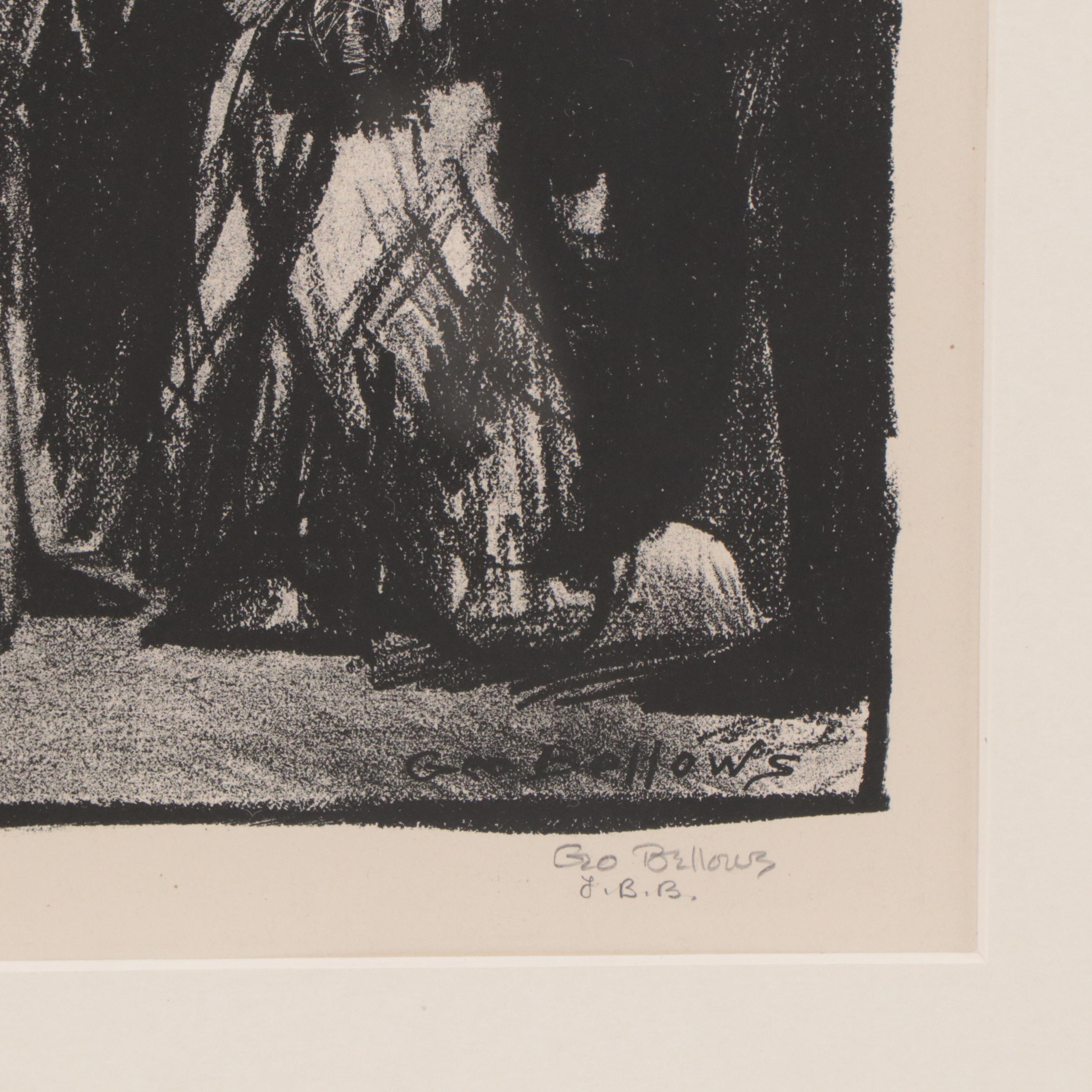 George Bellows Lithograph "Introducing John L. Sullivan"