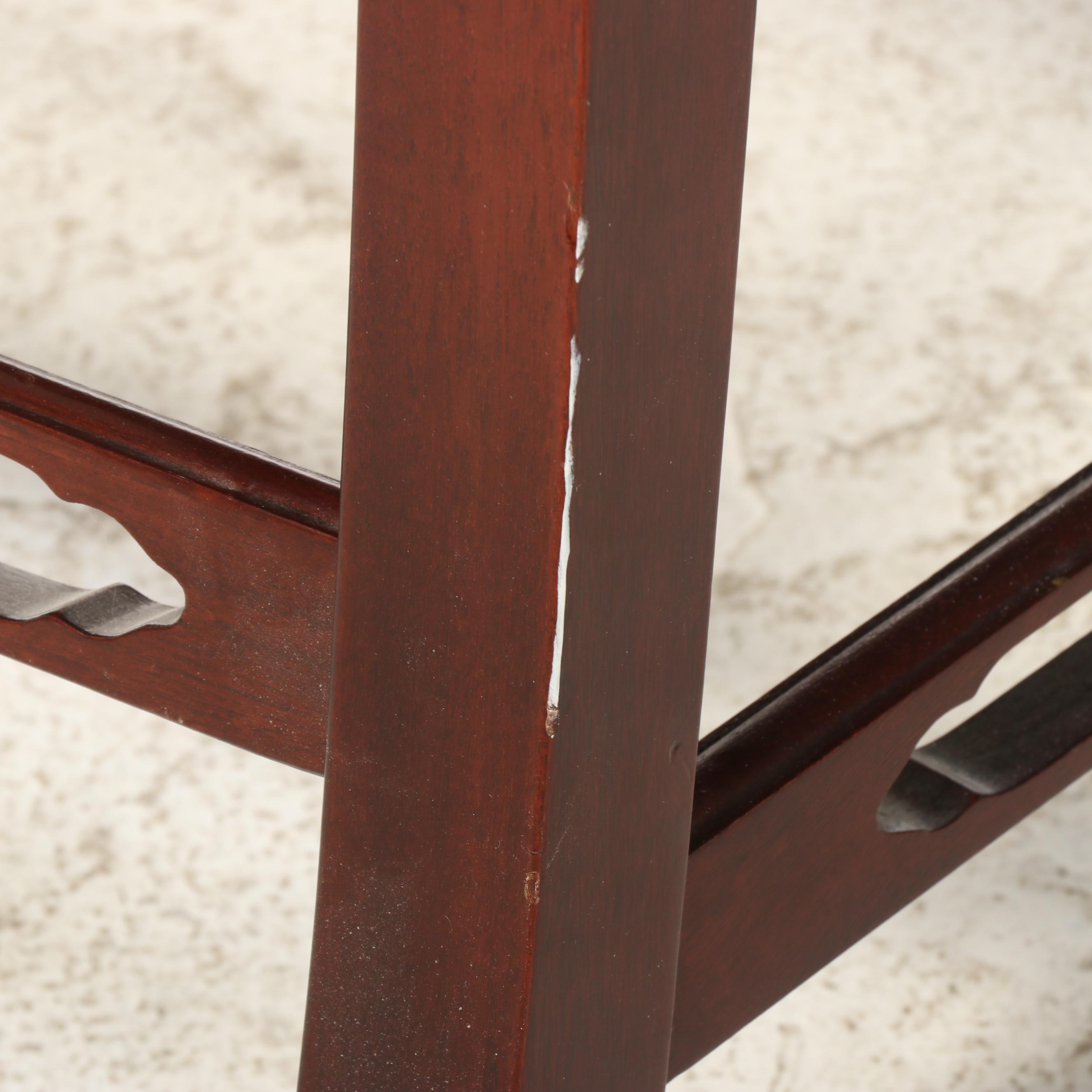 Statesville Chair Company George III Style Mahogany Gainsborough Chair