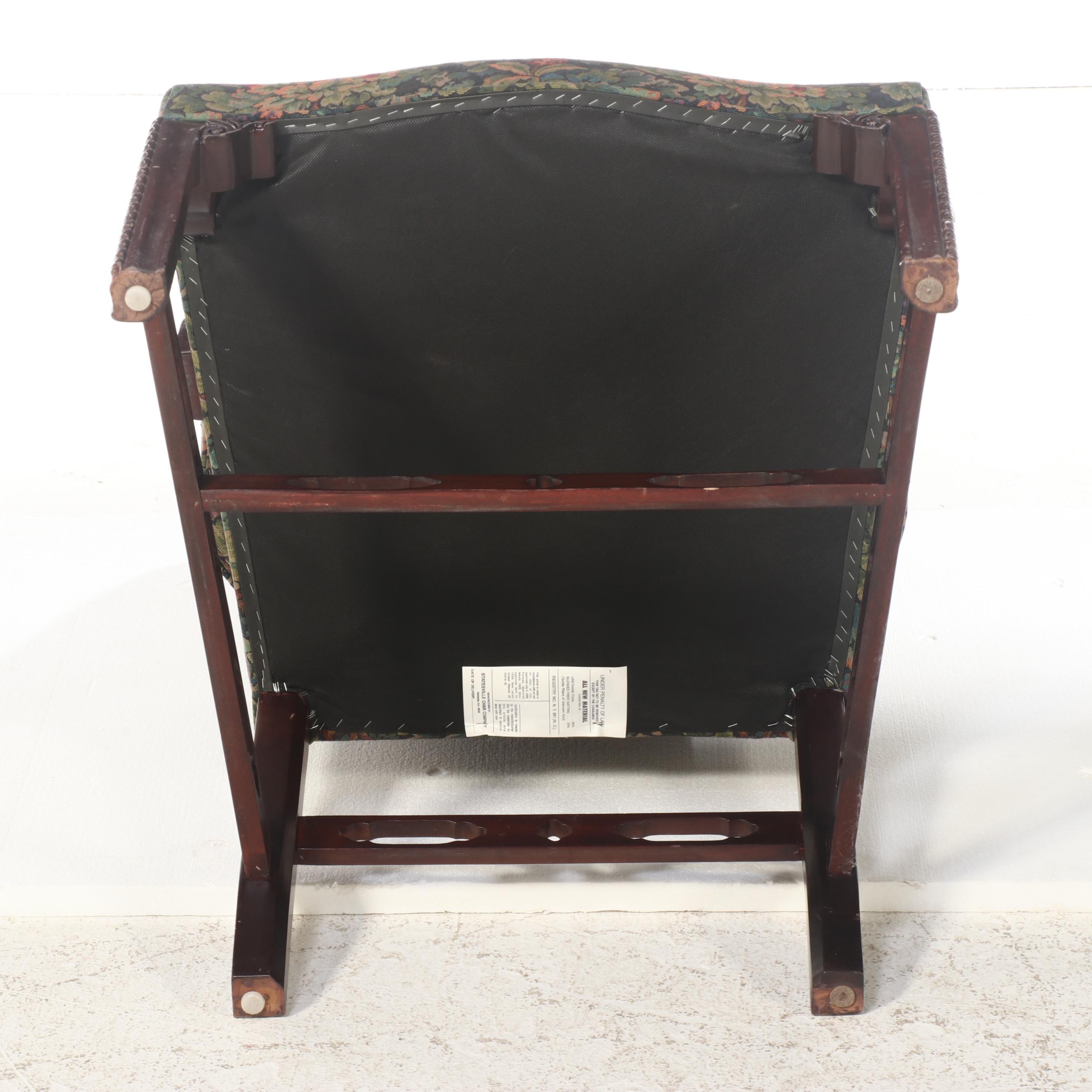 Statesville Chair Company George III Style Mahogany Gainsborough Chair