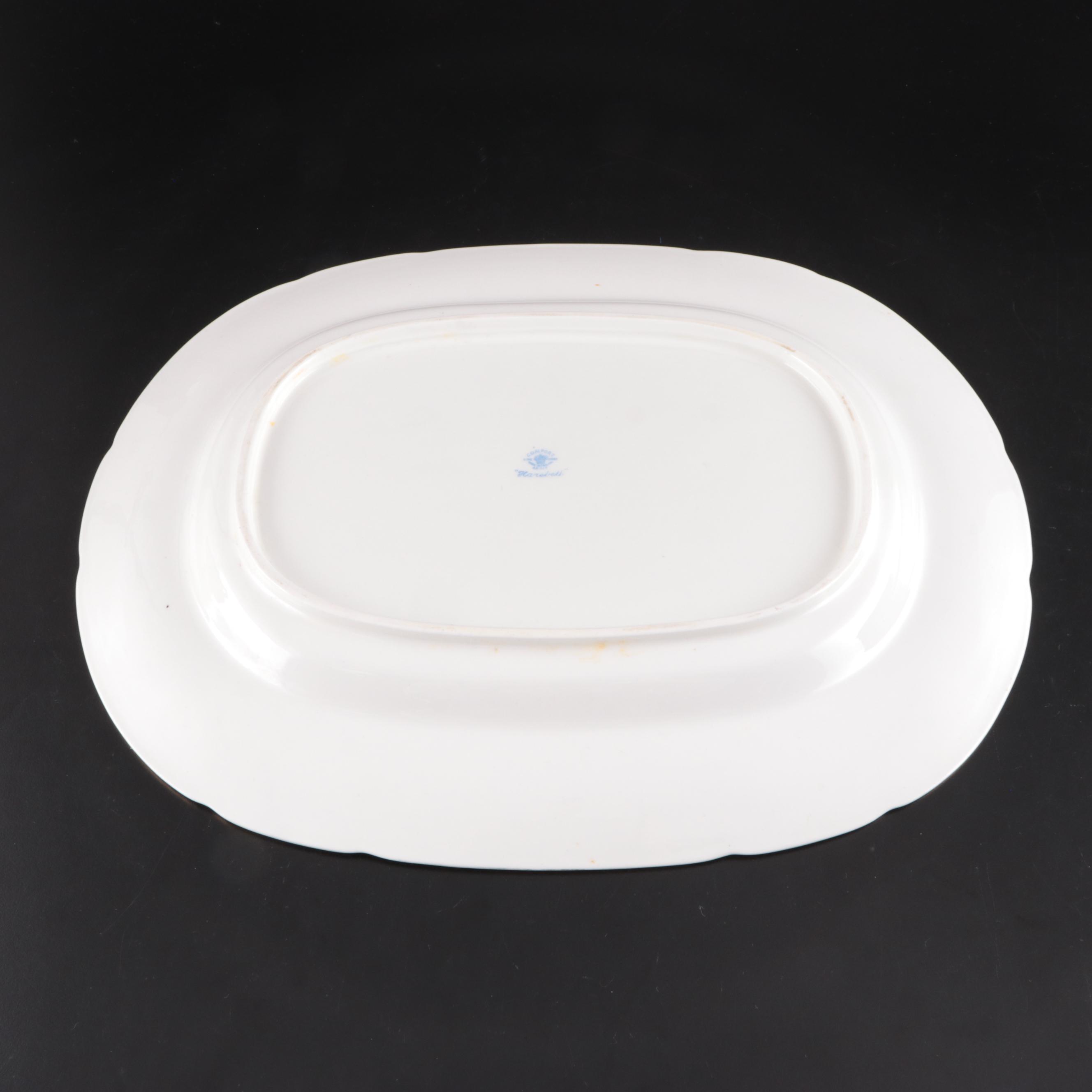 Coalport "Harebell Turquoise" China Dinnerware, Mid to Late 20th Century