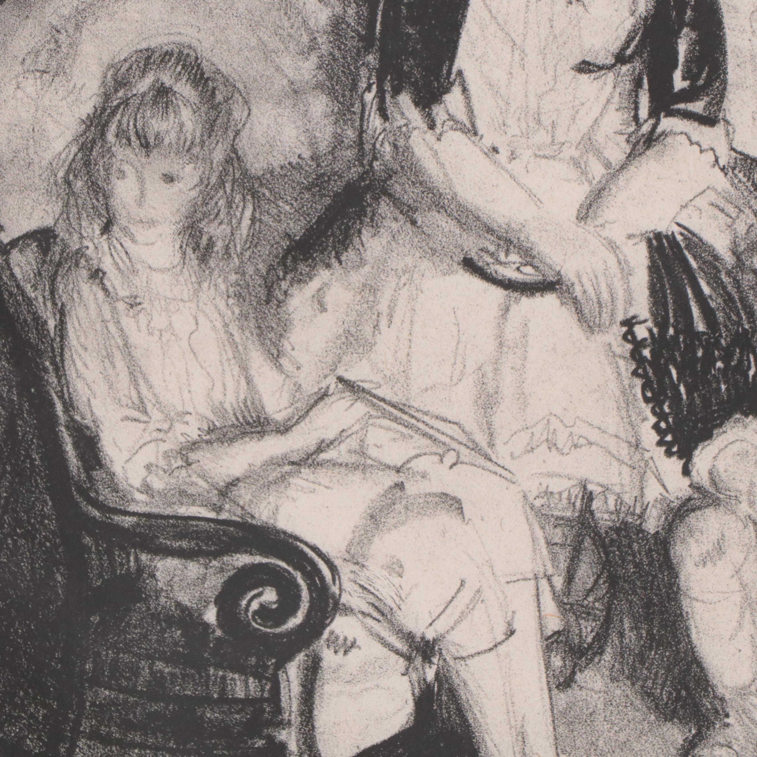 George Bellows Portrait Lithograph "My Family, No. 1"