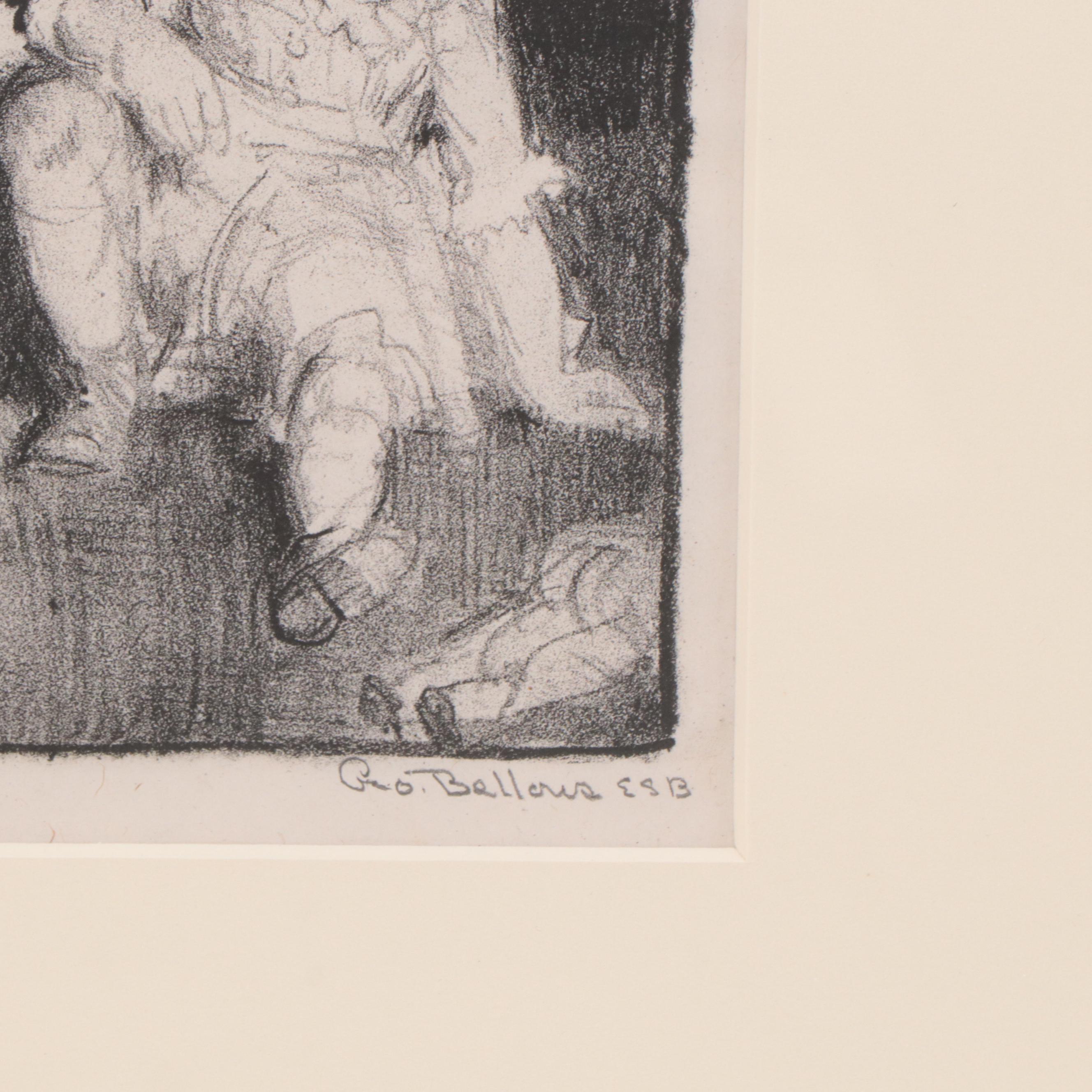 George Bellows Portrait Lithograph "My Family, No. 1"