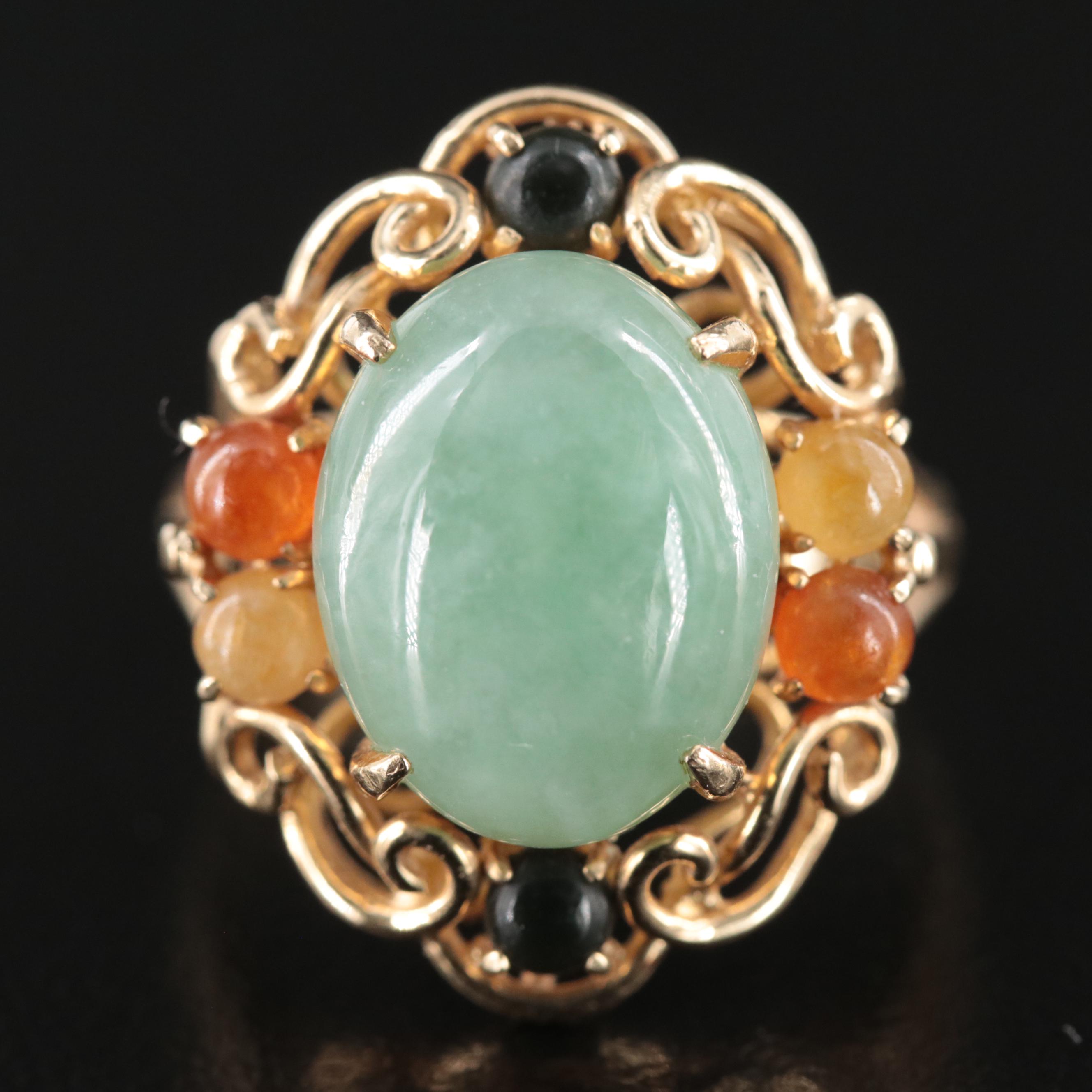 14K Jadeite Ring