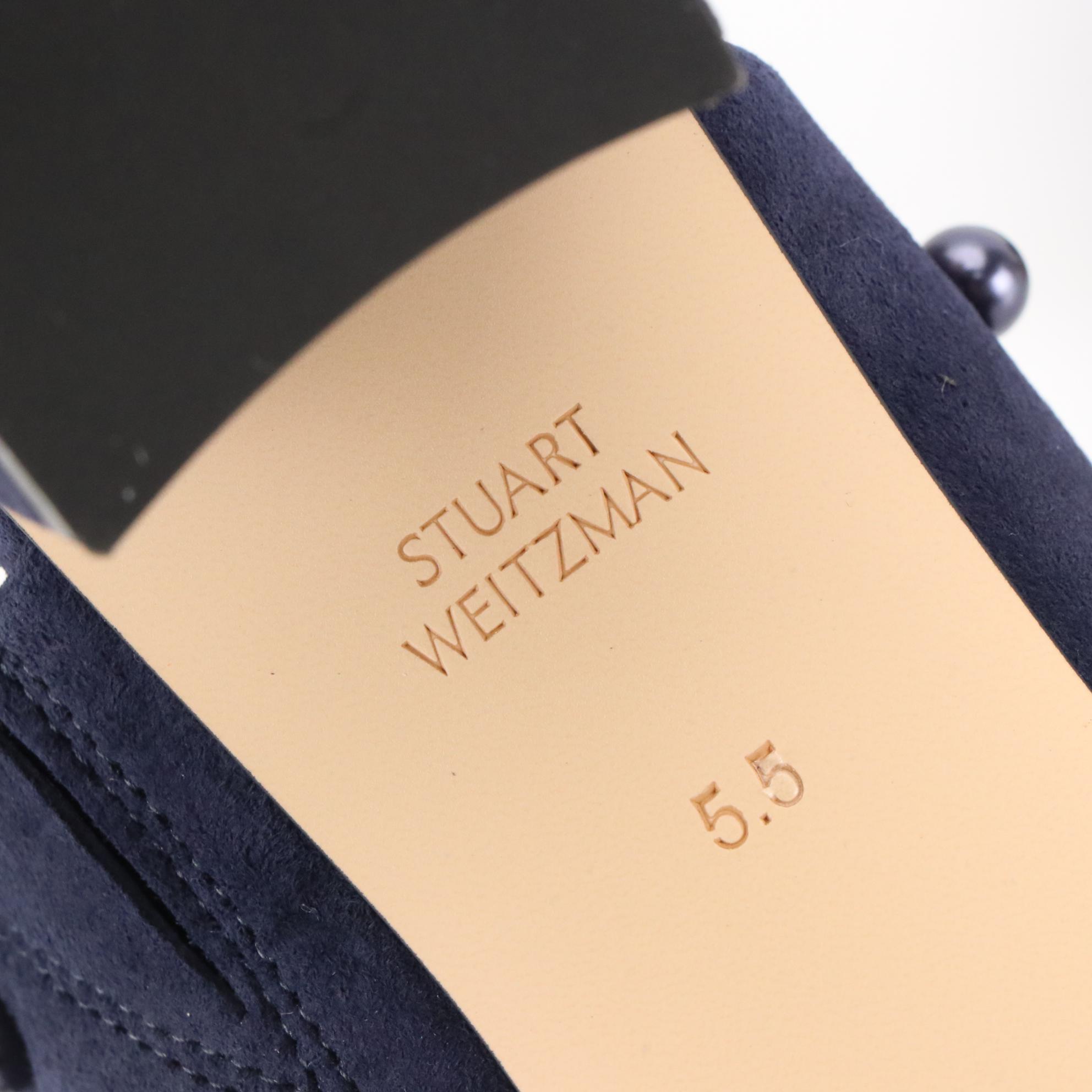 Stuart Weitzman Slide and Platform Sandals in Suede with Boxes