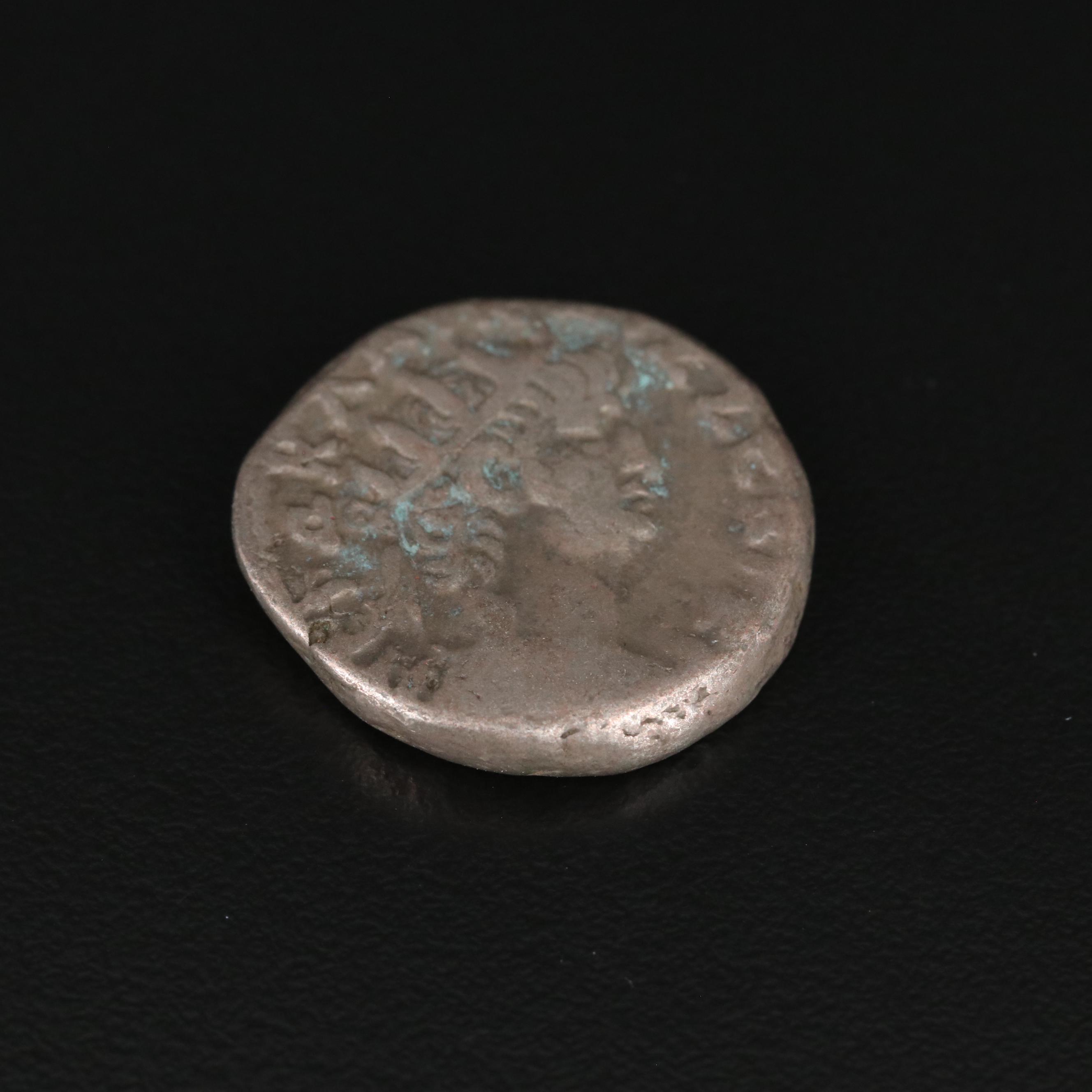 Ancient Roman Provincial Billon Tetradrachm Coin of Nero, ca. 54 A.D.