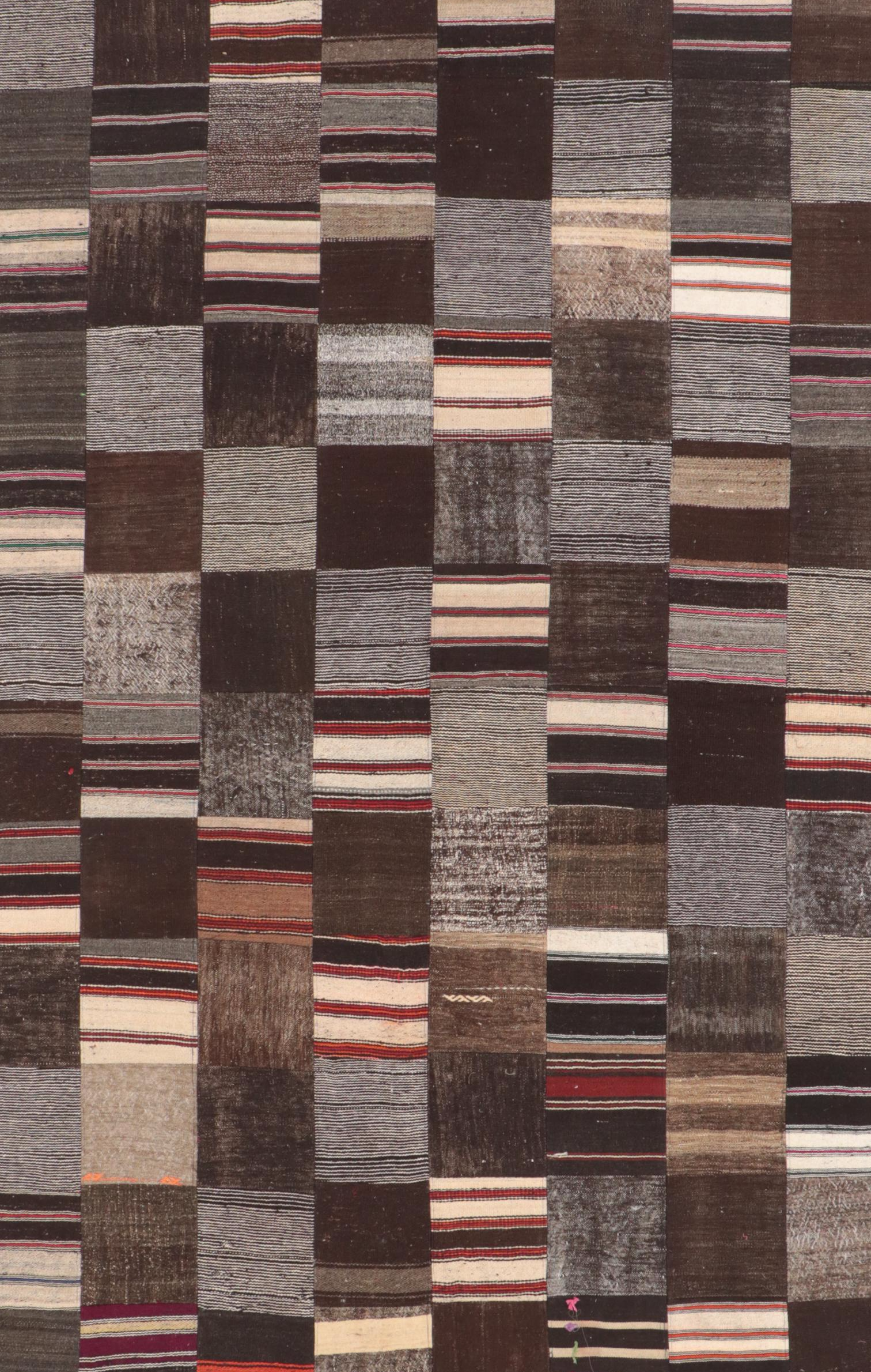 7'7 x 11'6 Handmade Turkish Pieced Patchwork Area Rug