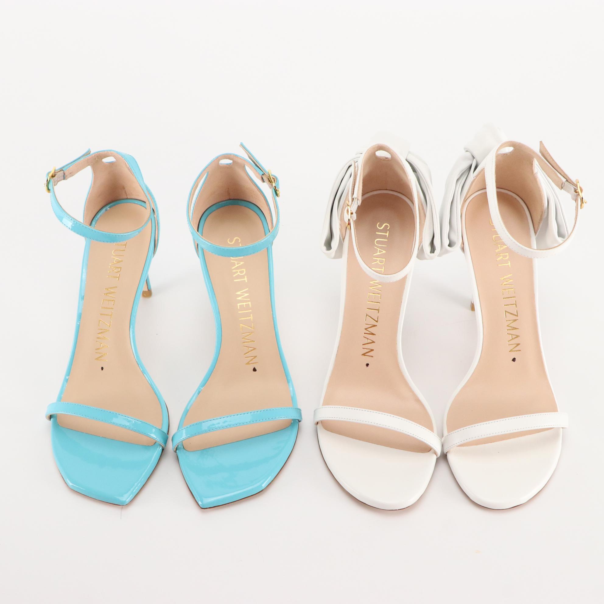 Stuart Weitzman Wedges, High-Heeled Sandals and Suede Heels in Boxes