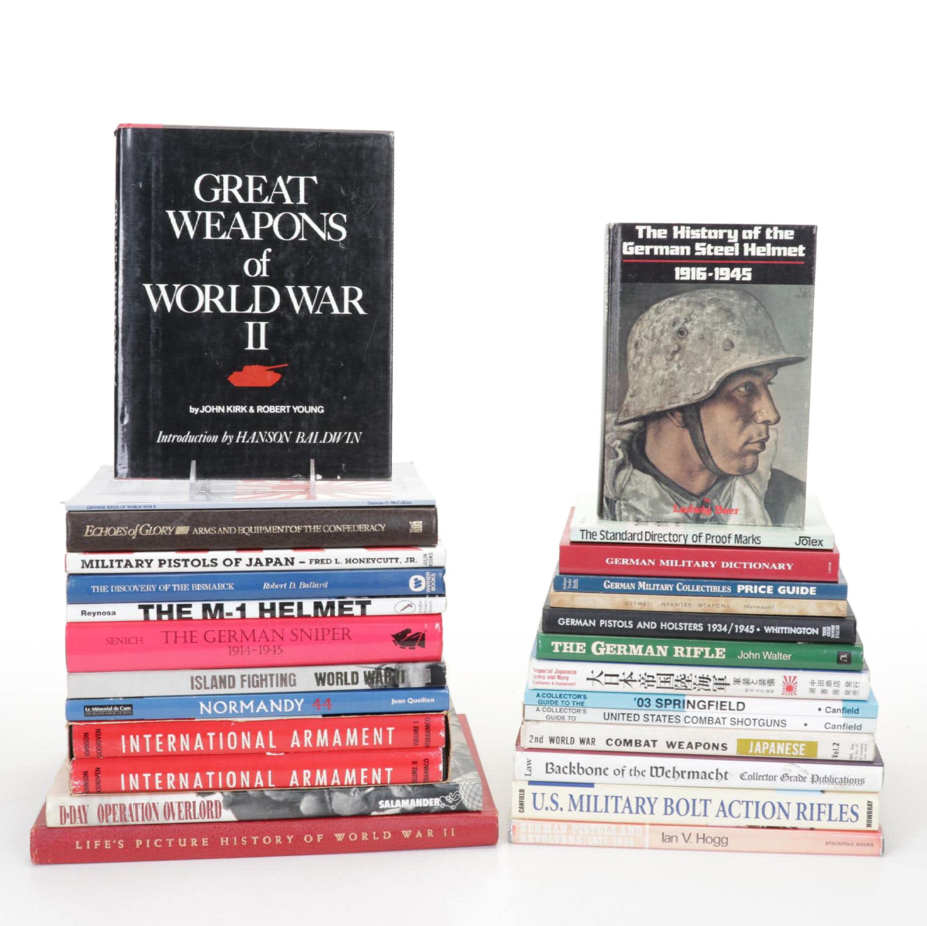 Military History Featuring WWII and Civil War with Weaponry Reference Books