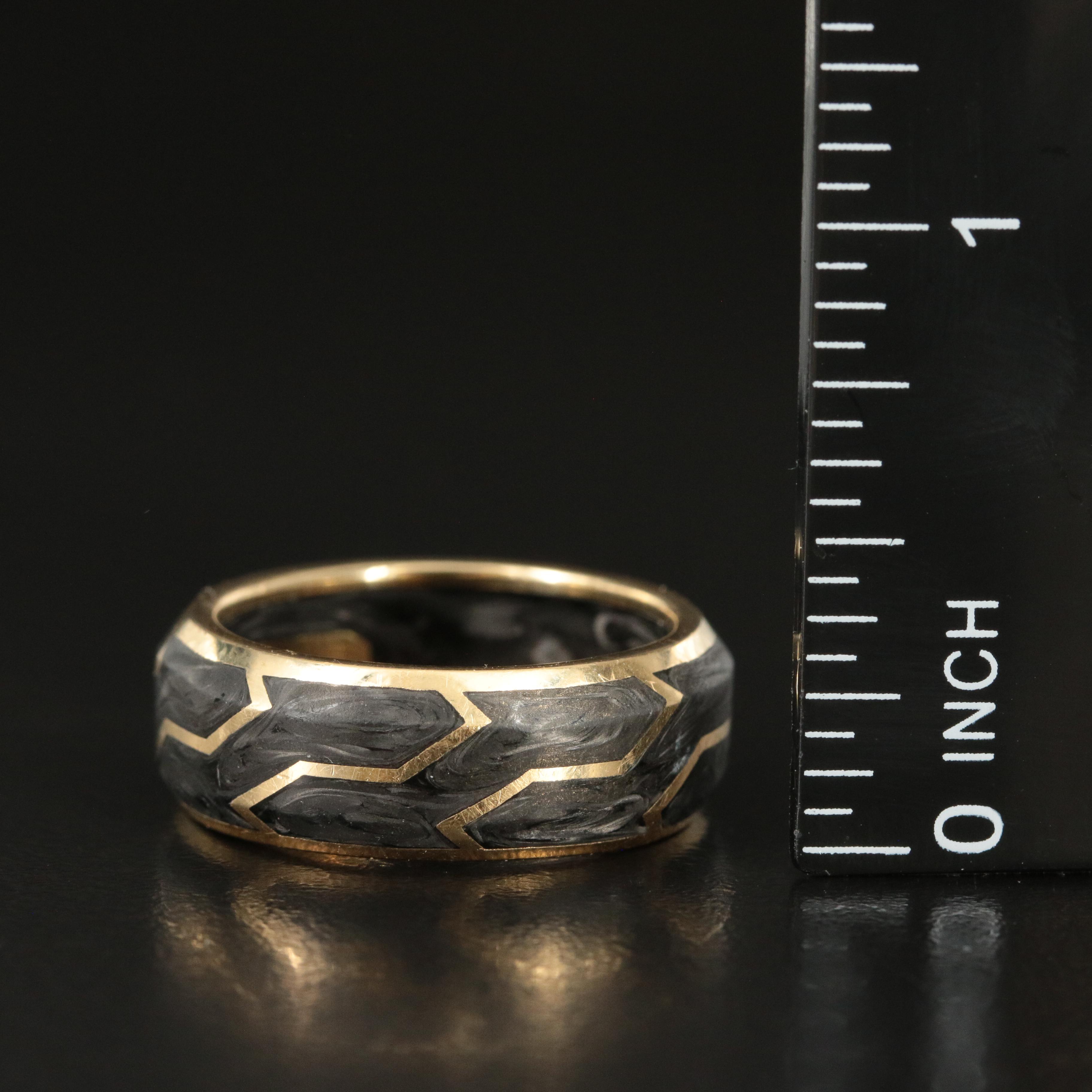 David Yurman "Forged Carbon" 18K Band