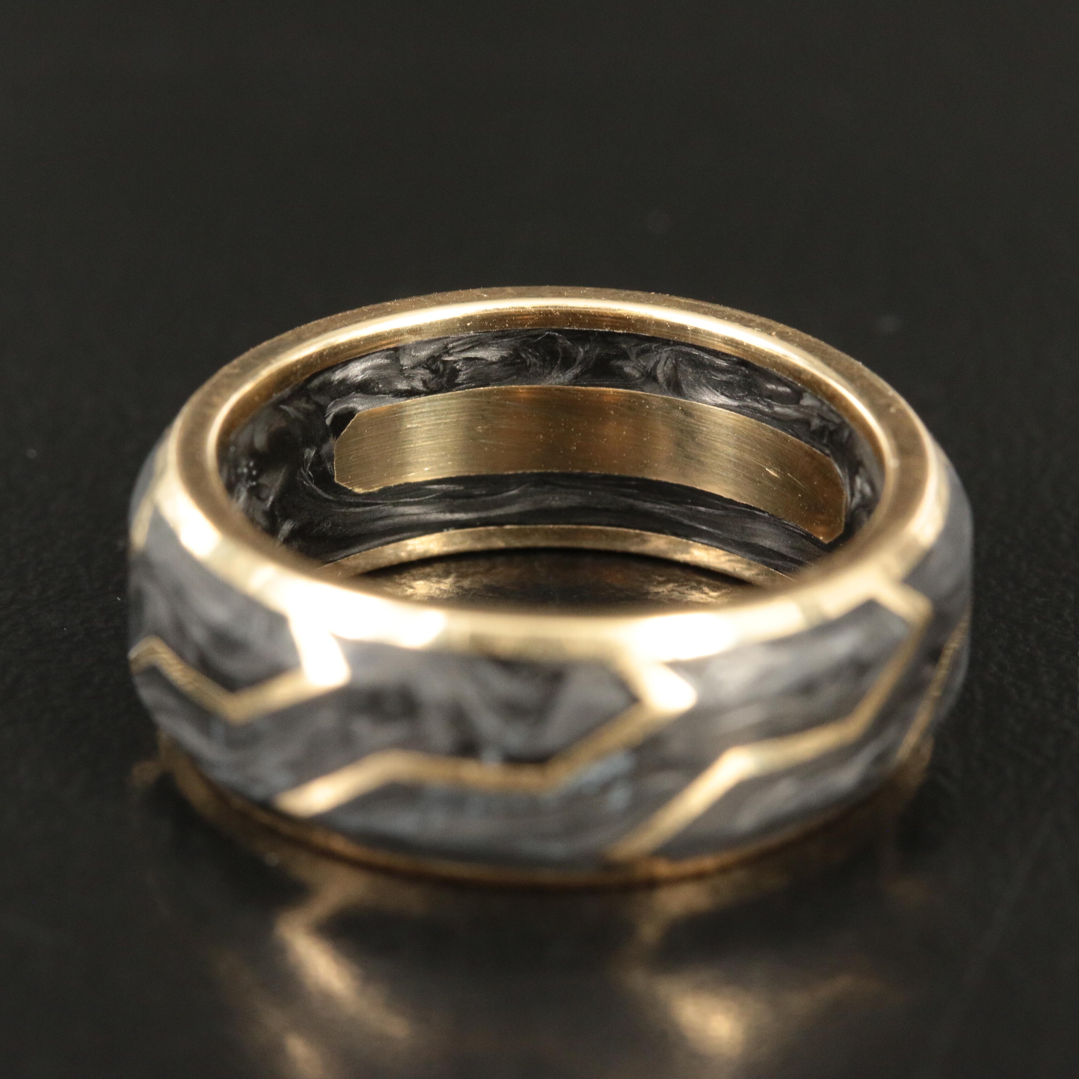David Yurman "Forged Carbon" 18K Band