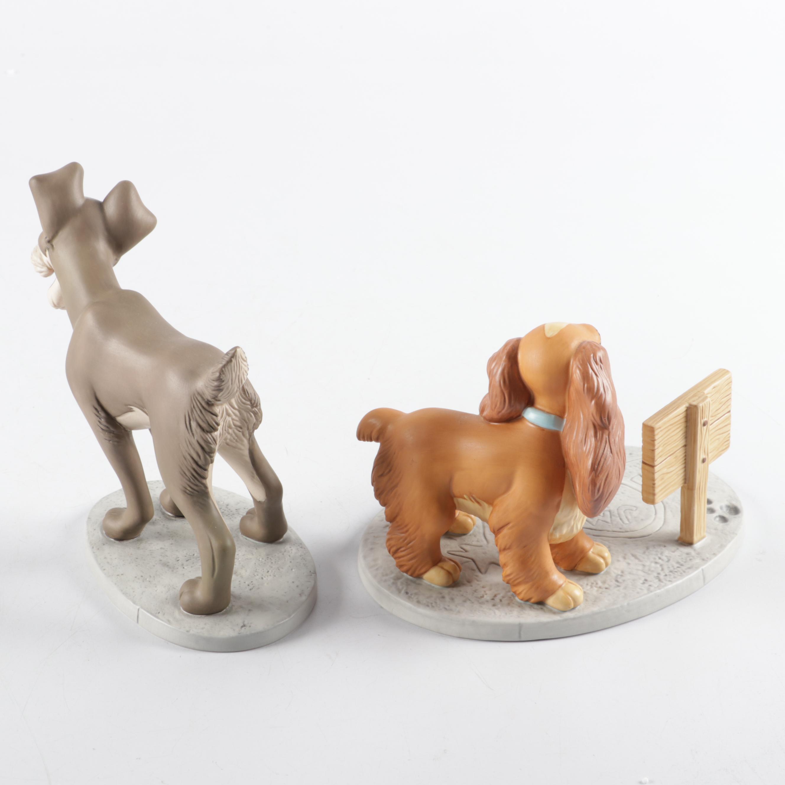 Walt Disney Classics Collection "Lady and the Tramp" Ceramic Figurines