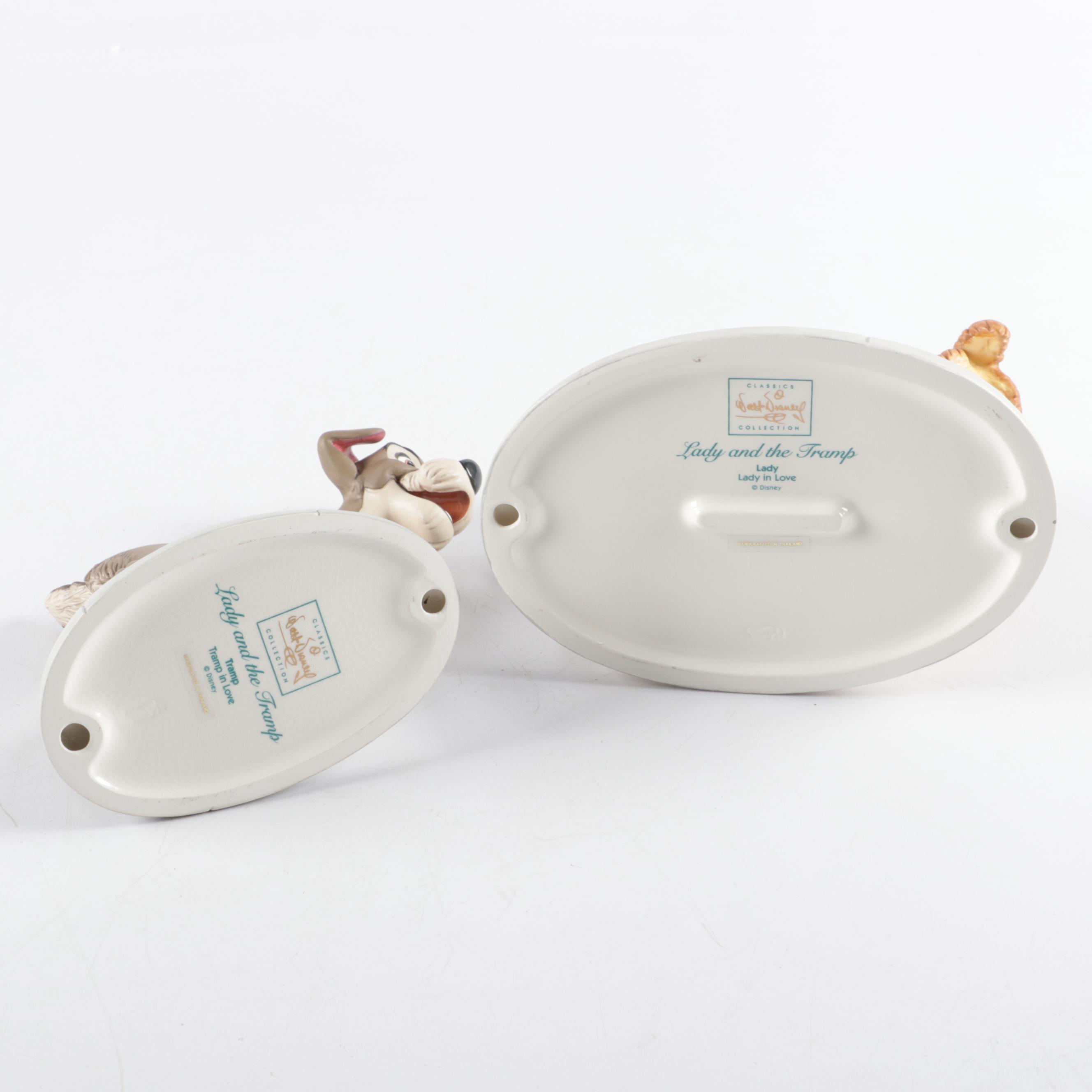 Walt Disney Classics Collection "Lady and the Tramp" Ceramic Figurines