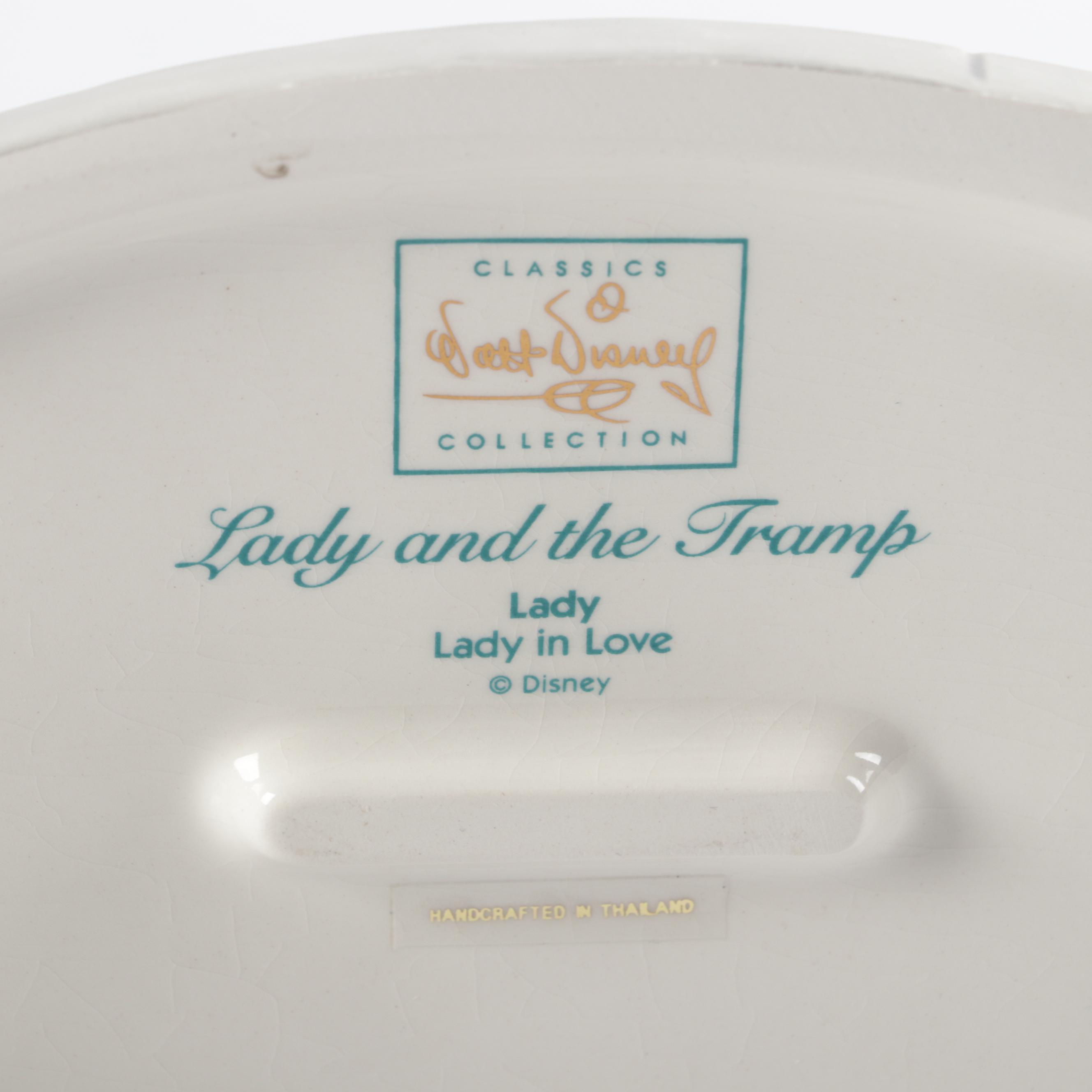 Walt Disney Classics Collection "Lady and the Tramp" Ceramic Figurines