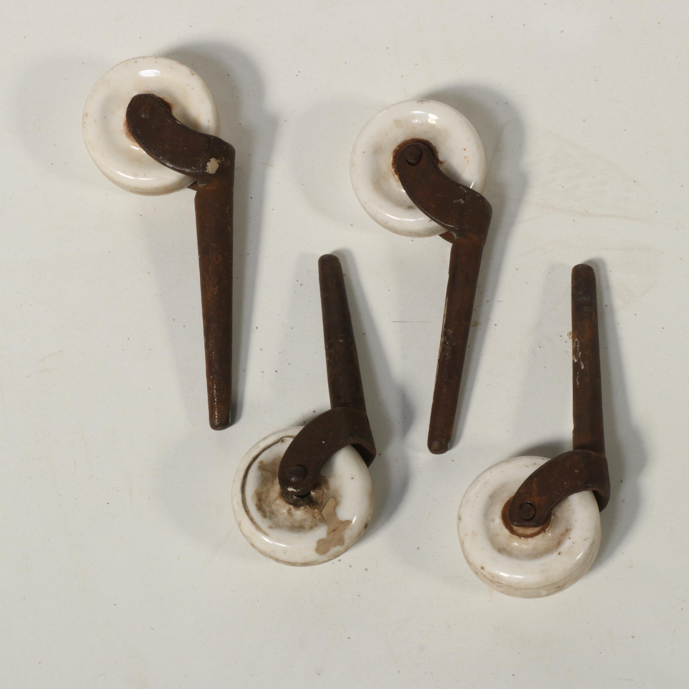 Victorian Painted Wrought Iron Crib, Late 19th/ Early 20th Century