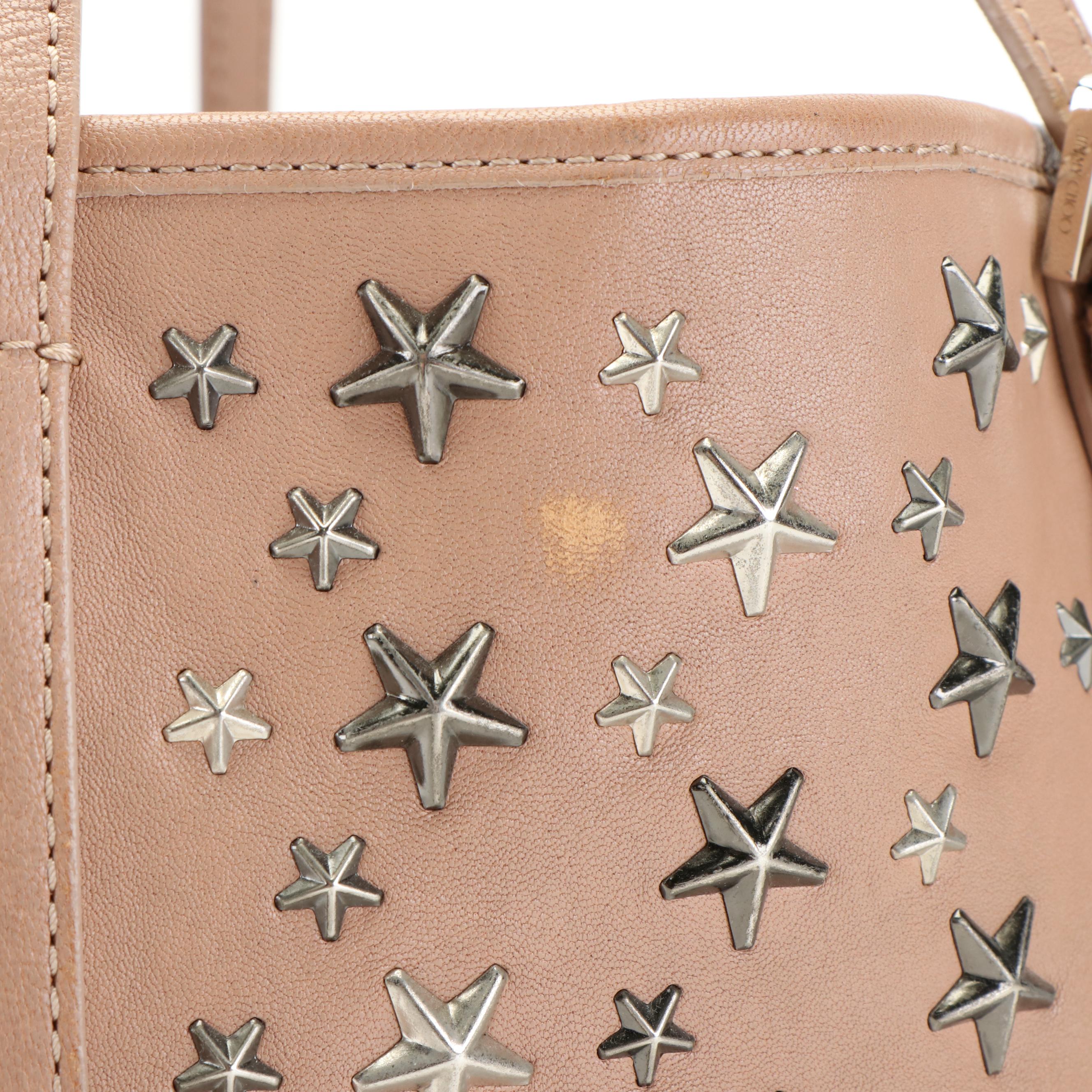 Jimmy Choo Sasha Star Studded Leather Tote Bag