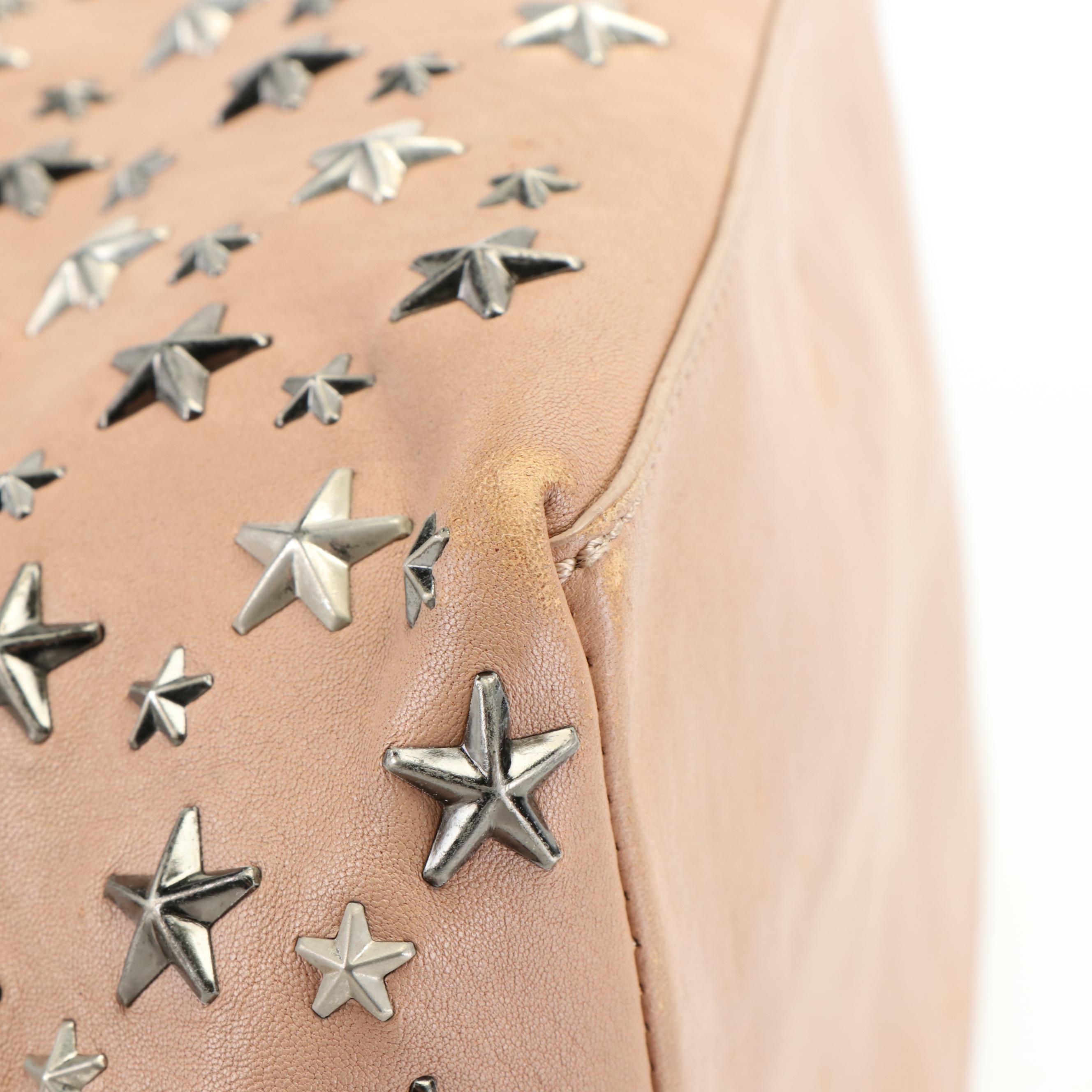 Jimmy Choo Sasha Star Studded Leather Tote Bag