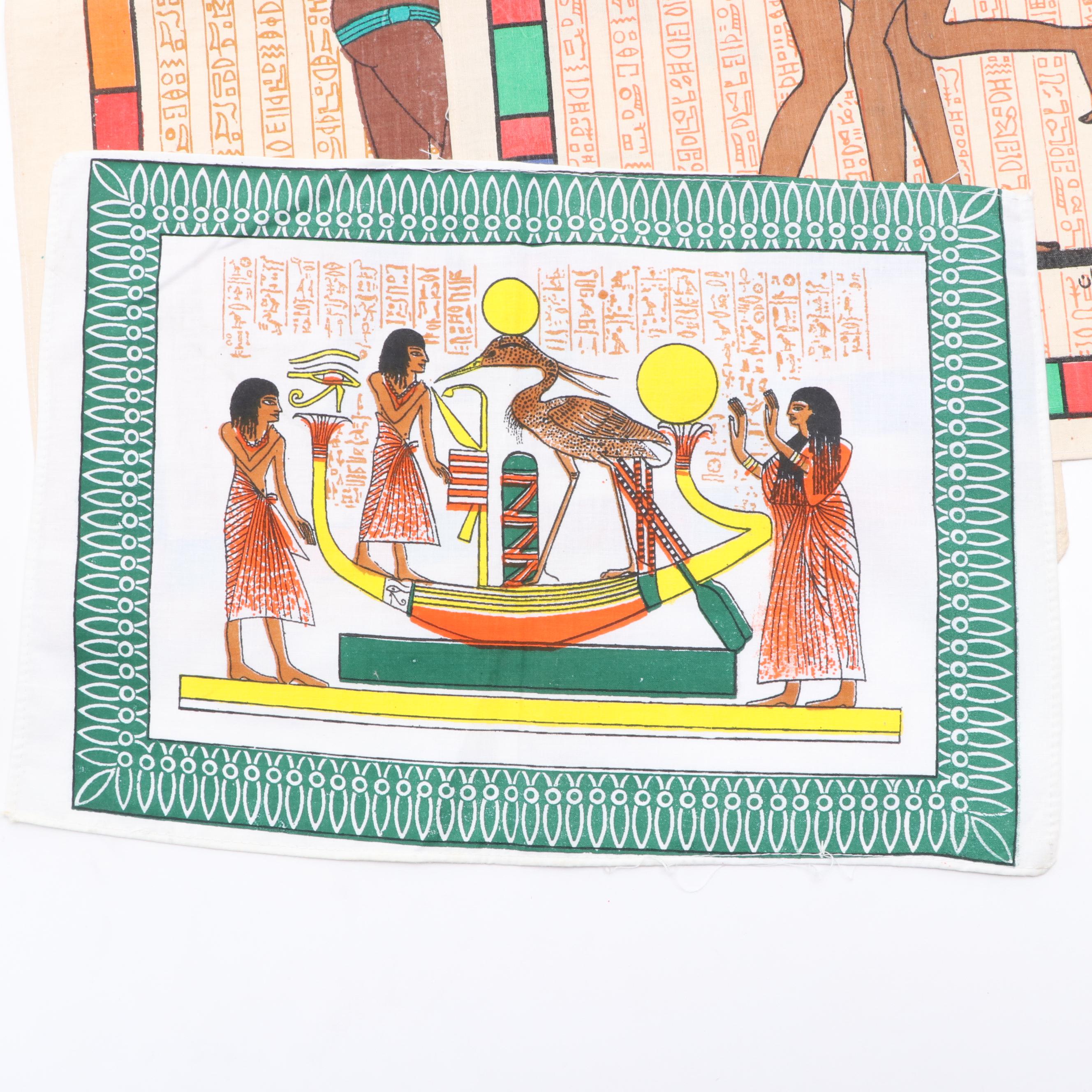 Egyptian Printed Fabric, Paper and Papyrus Panels