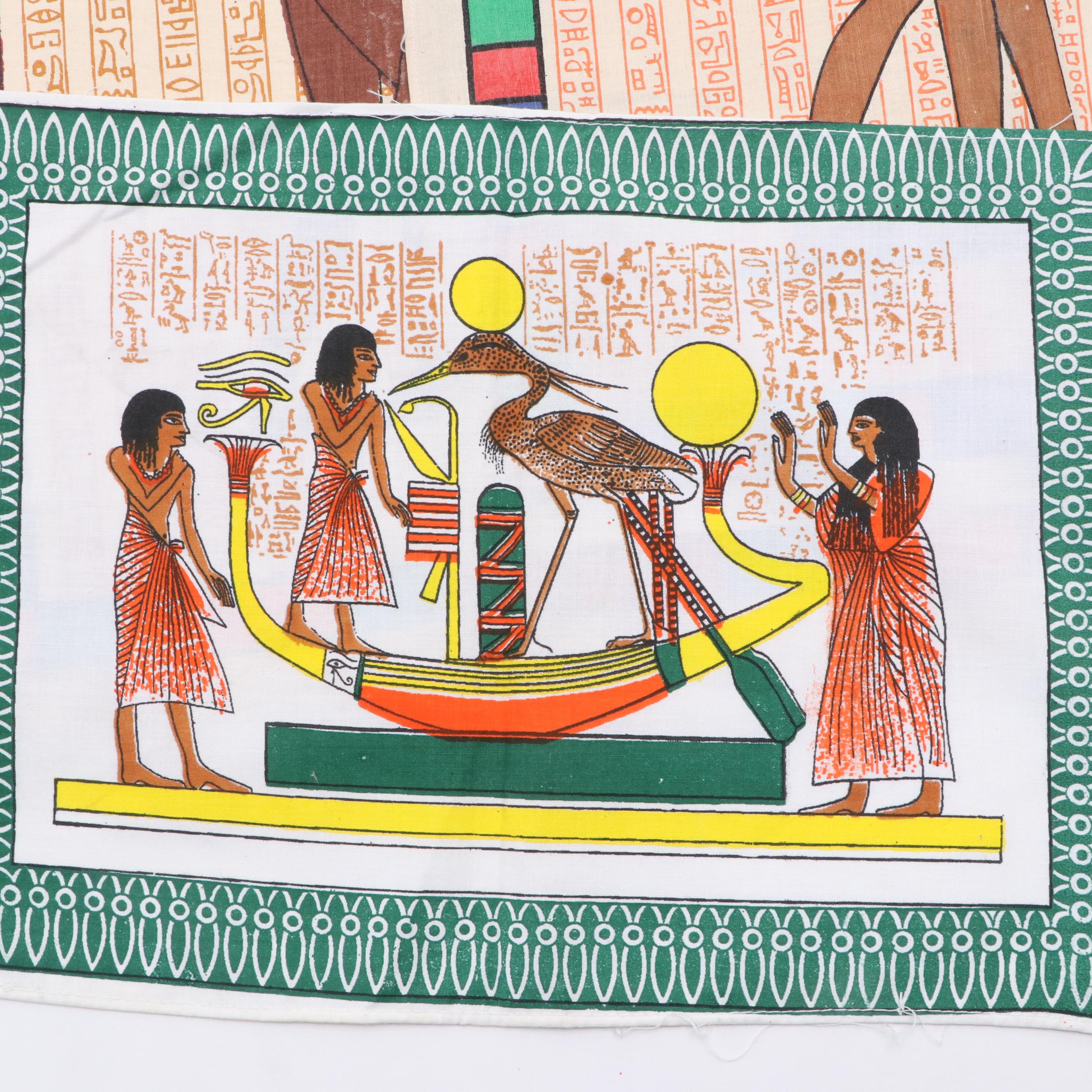 Egyptian Printed Fabric, Paper and Papyrus Panels