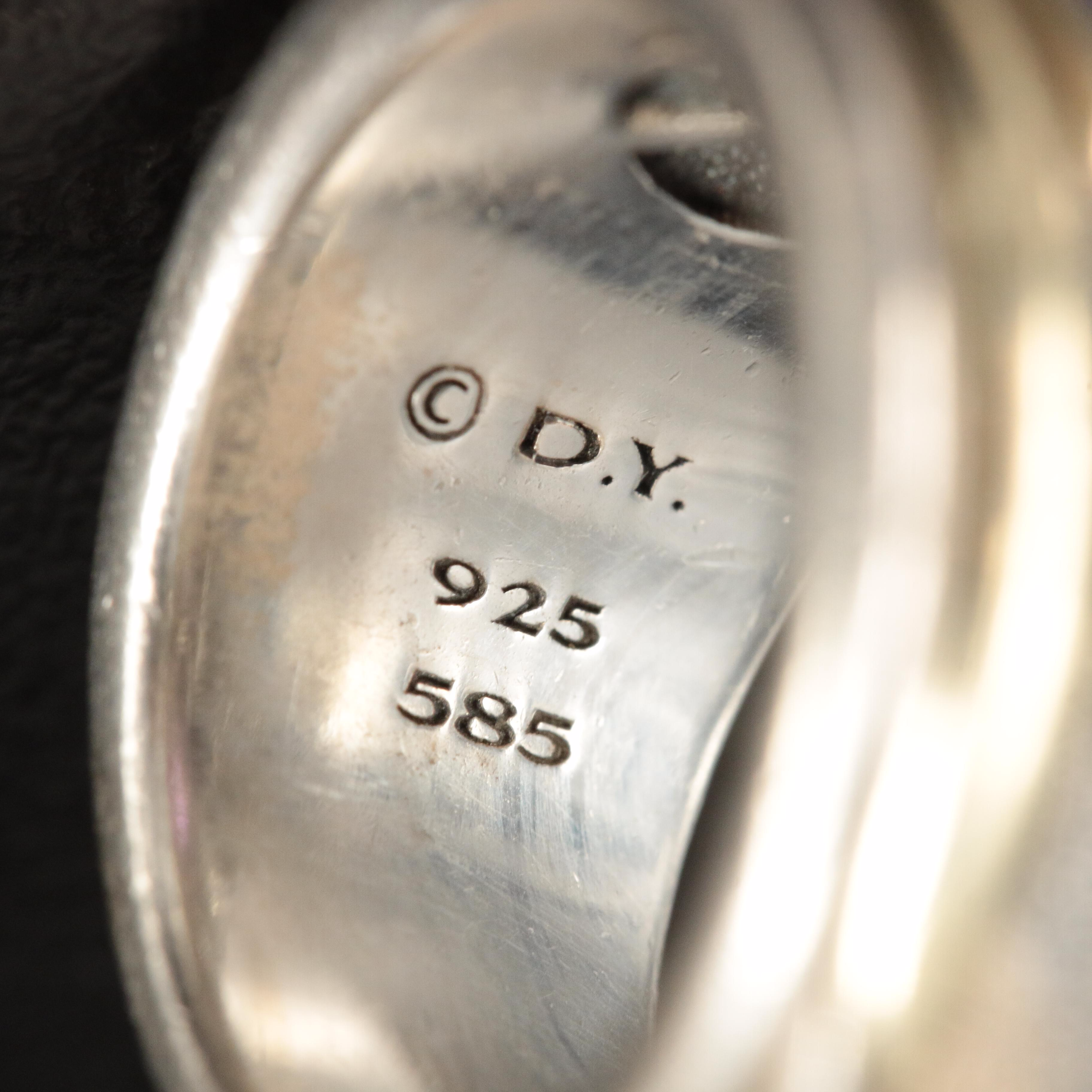 David Yurman "Renaissance®" Sterling, 14K, Amethyst and Iolite Ring