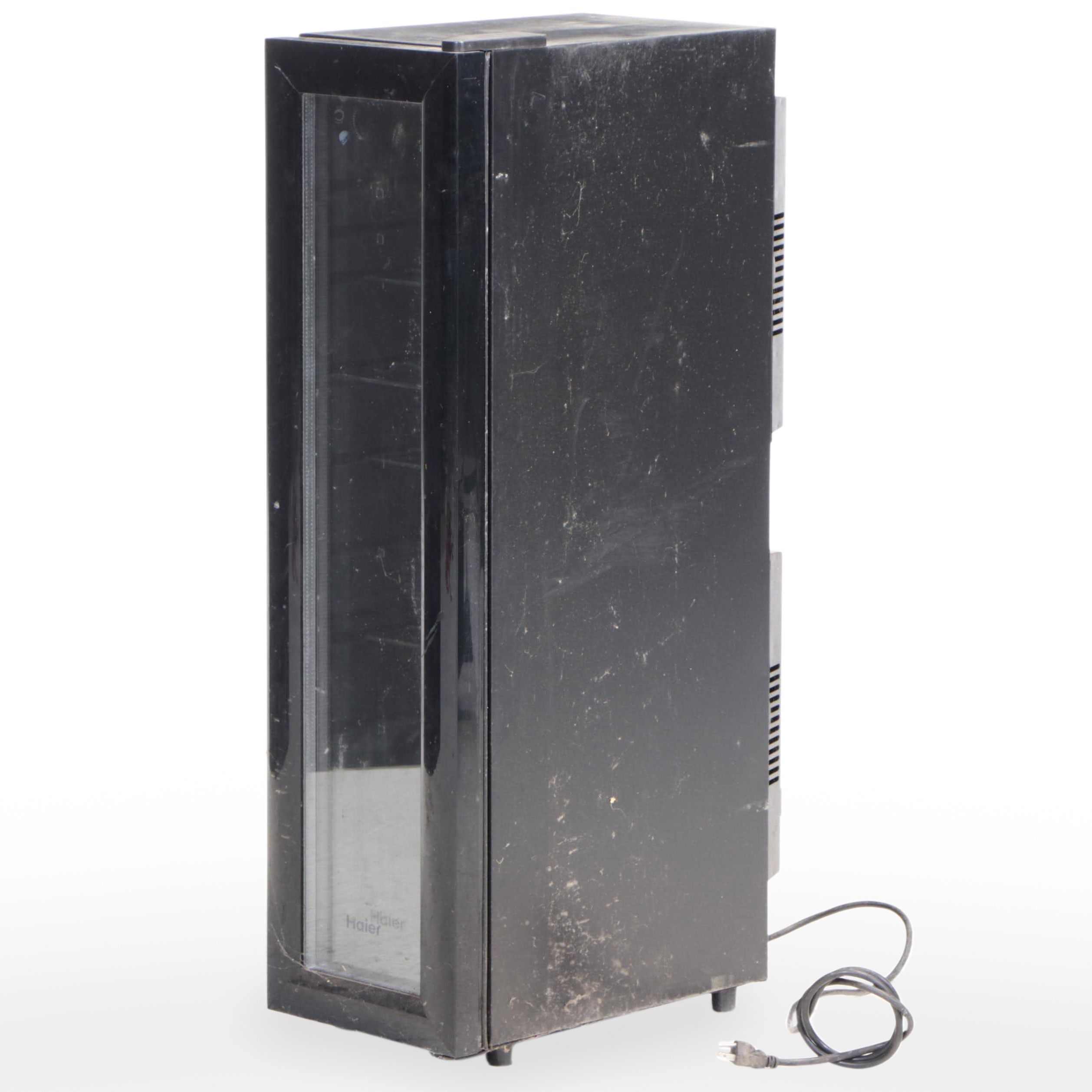 Haier 18-Bottle Capacity Black Wine Cooler