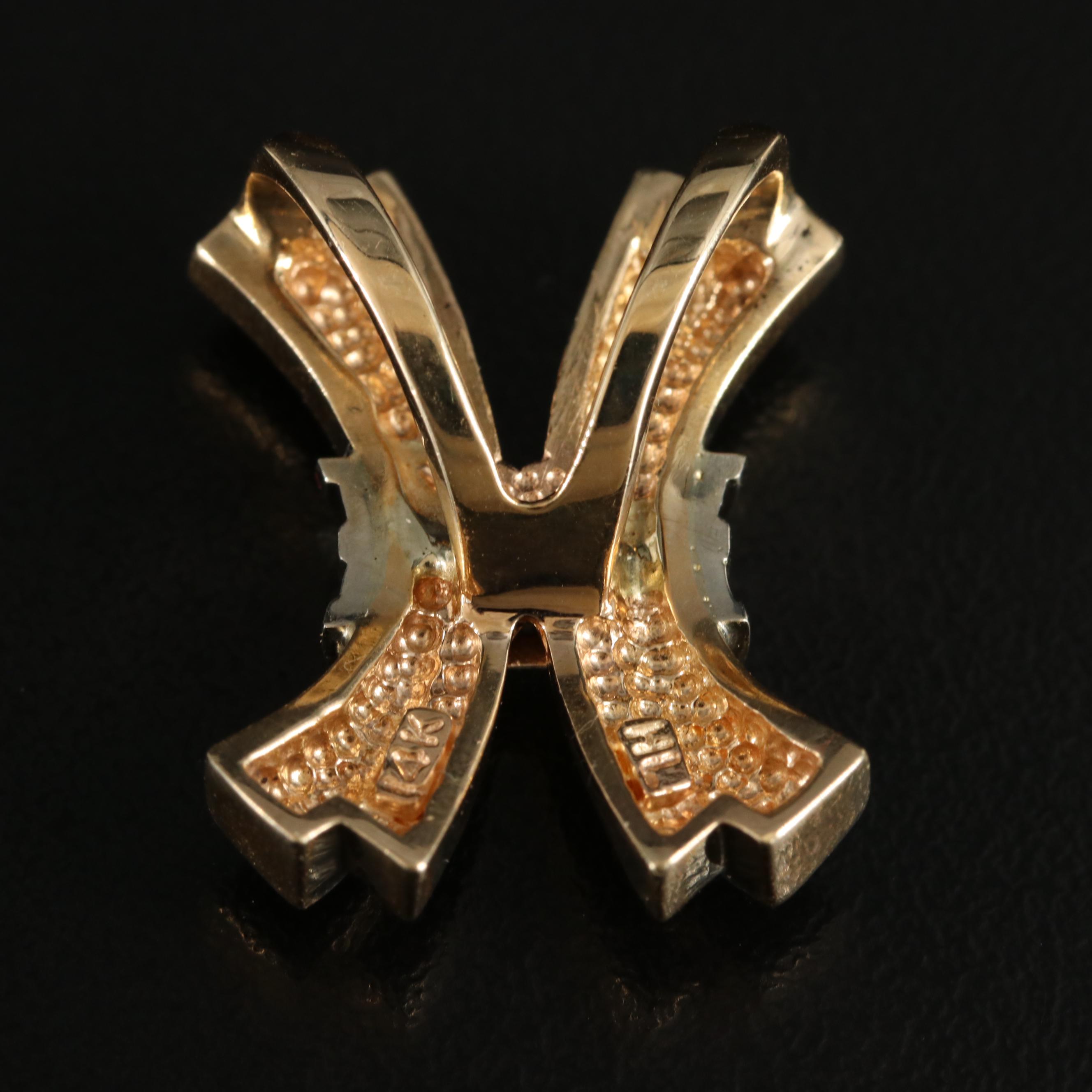 14K 0.25 CTW Diamond Slide Pendant