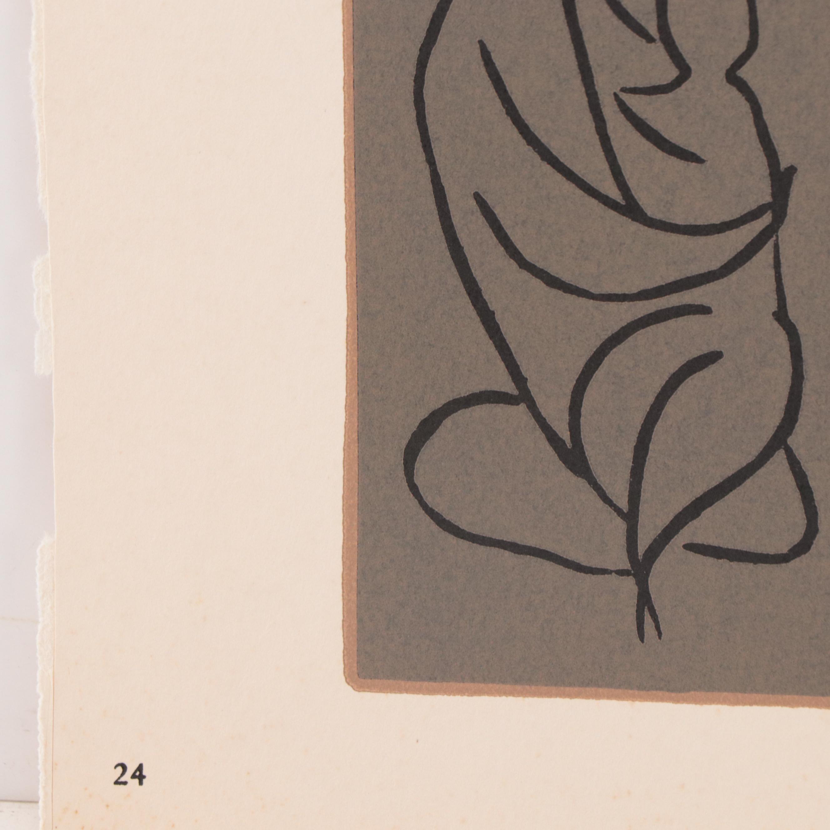 Pablo Picasso Linoleum Cuts "Bacchanal" and "Bacchanal with Bull," 1962