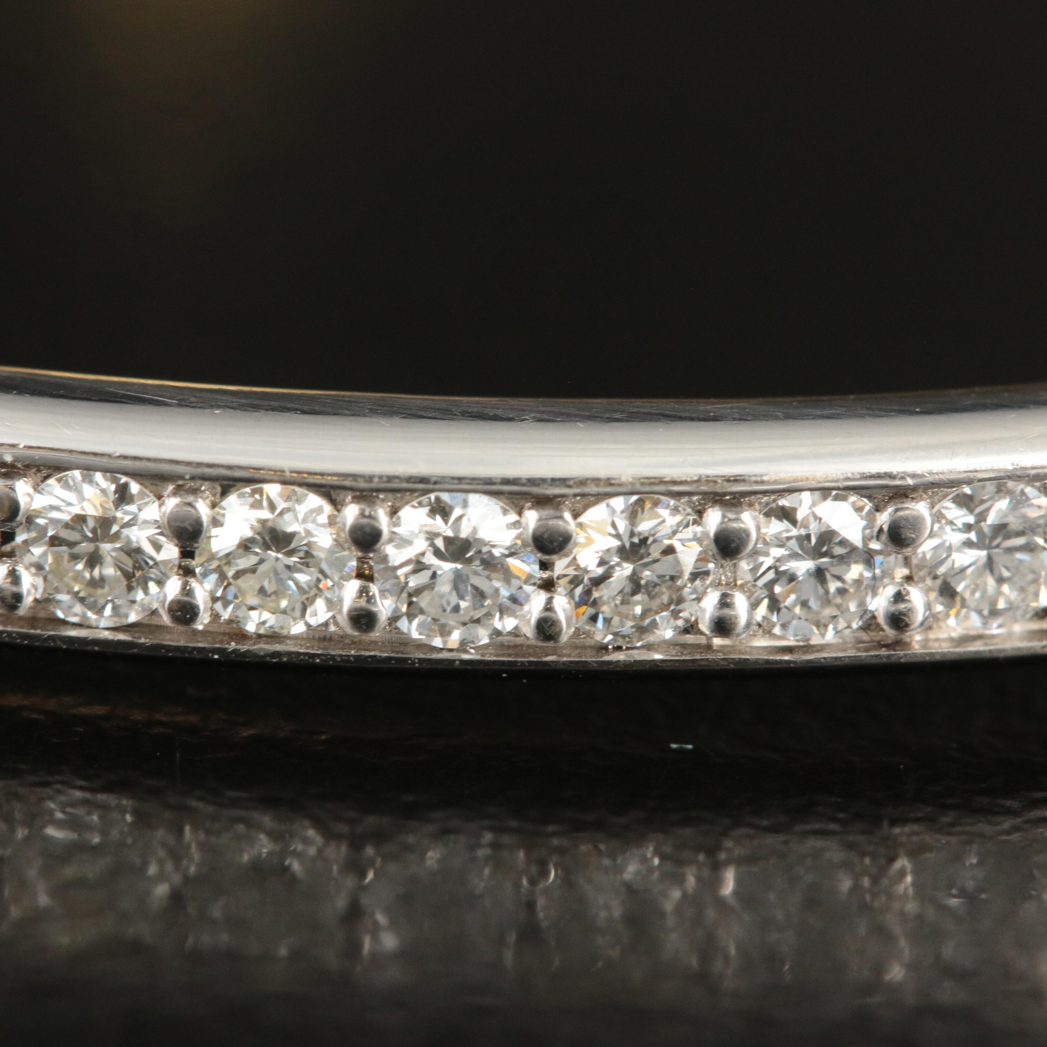 Tiffany & Co. 18K 1.39 CTW Diamond Lock Bracelet