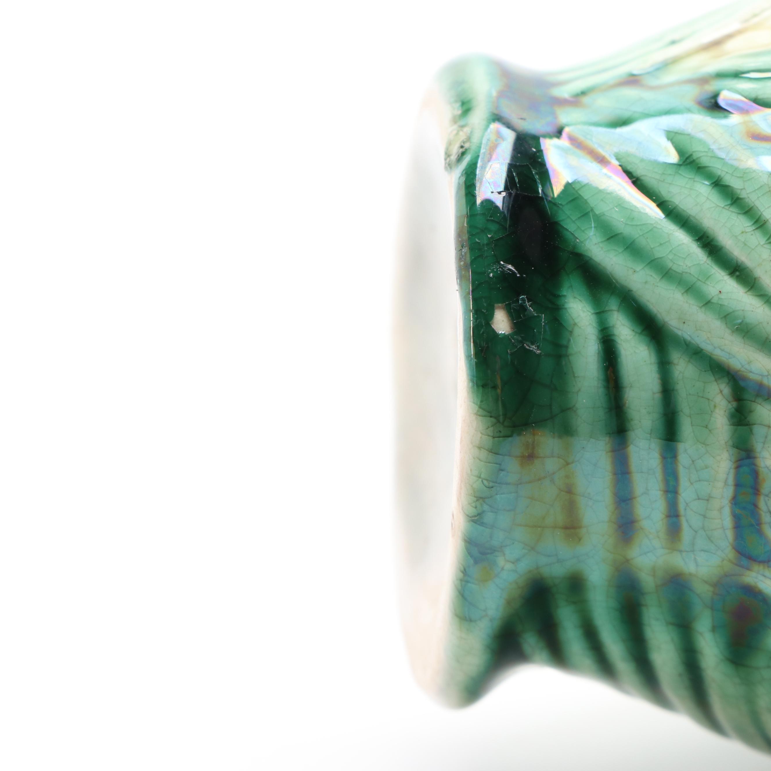 English and Other Majolica Pitchers, Late 19th/ Early 20th Century