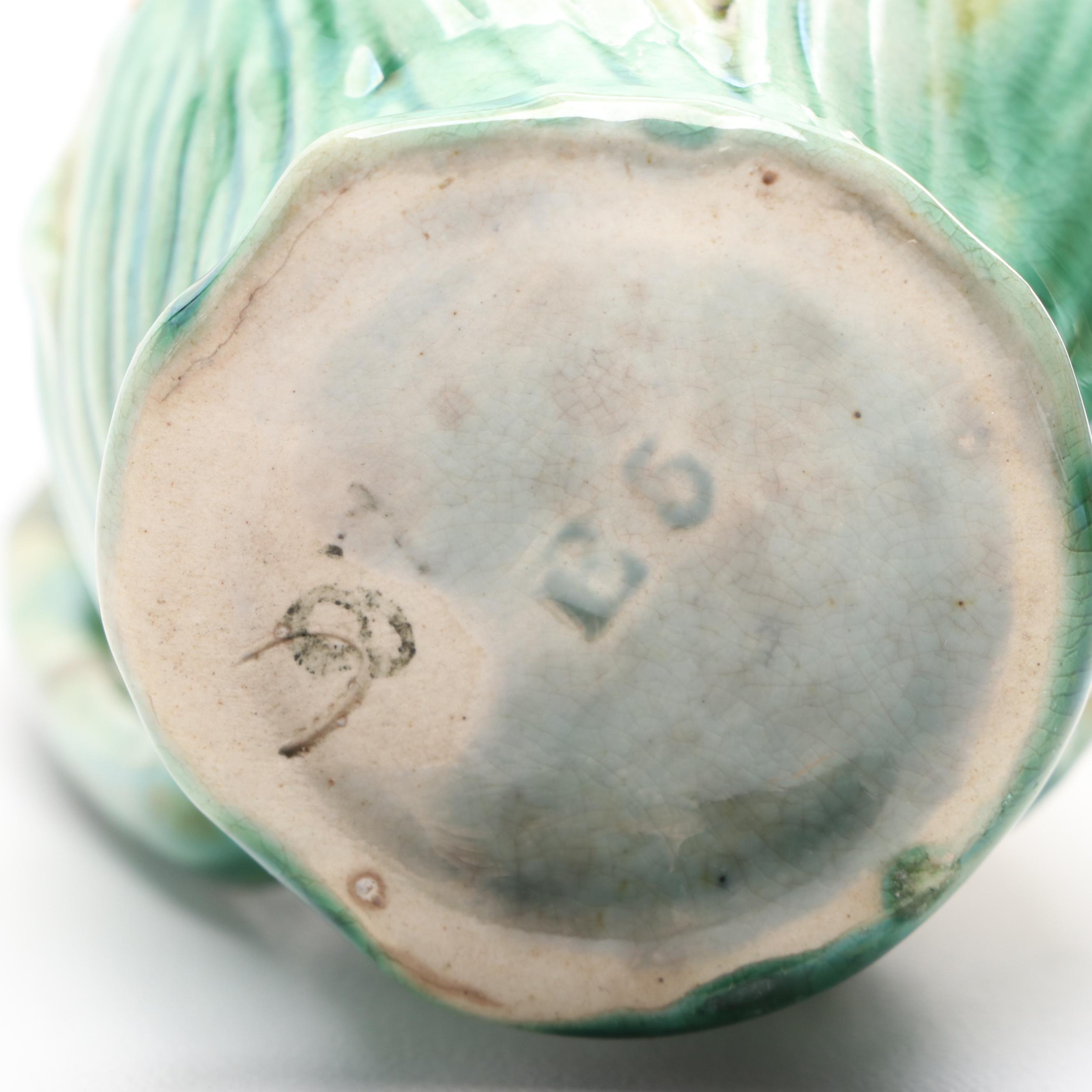 English and Other Majolica Pitchers, Late 19th/ Early 20th Century