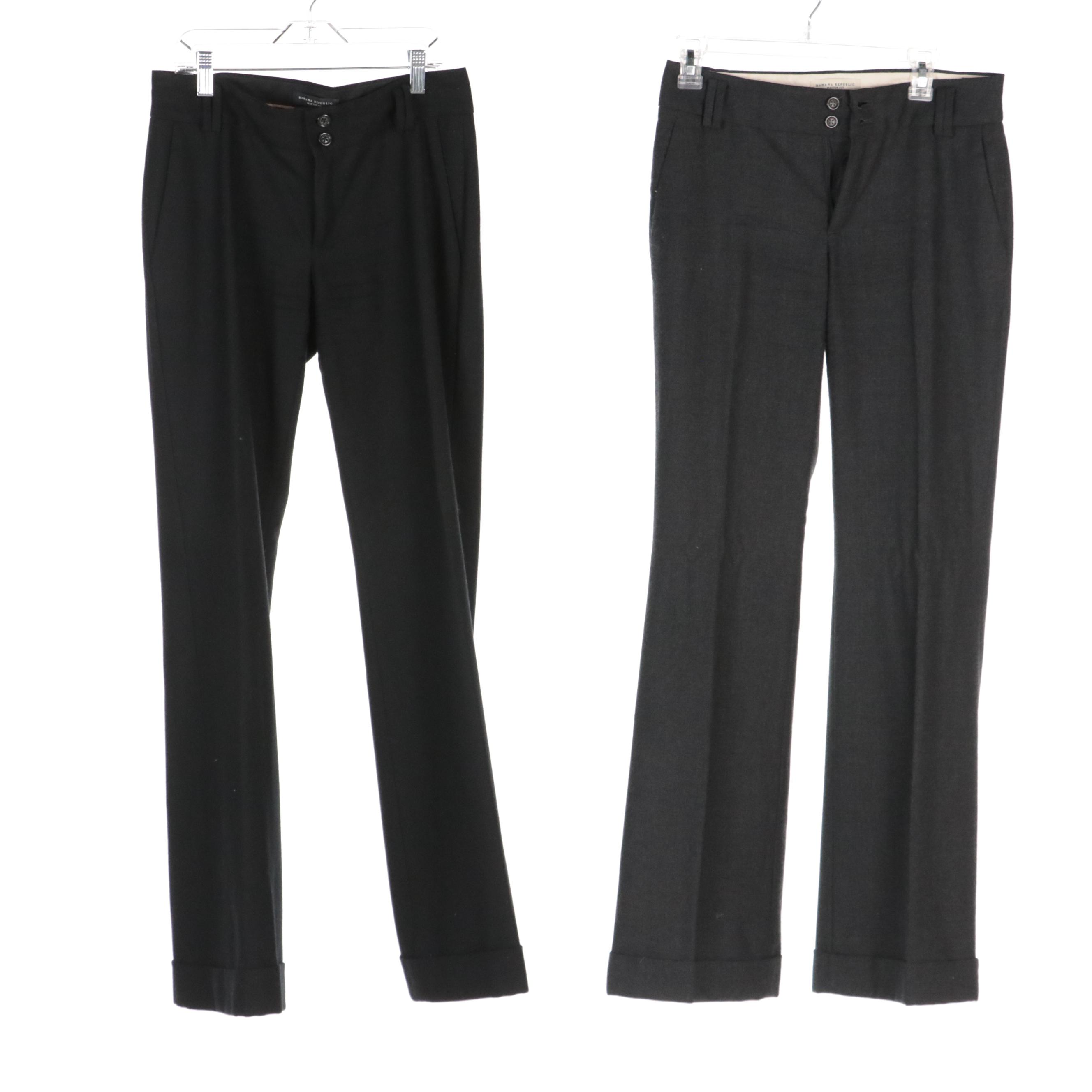 Banana Republic Martin Fit Trousers in Various Neutral Colors