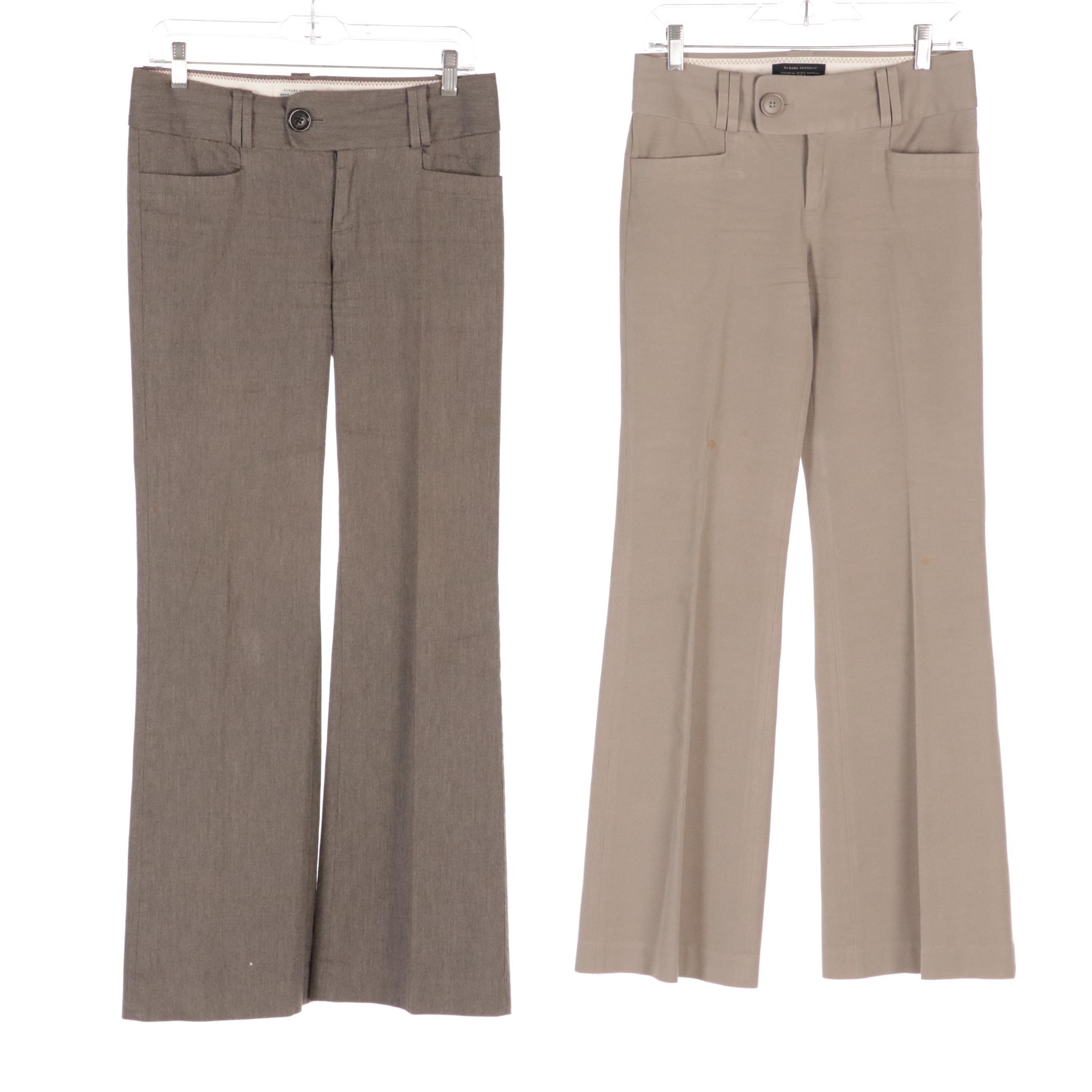 Banana Republic Martin Fit Trousers in Various Neutral Colors